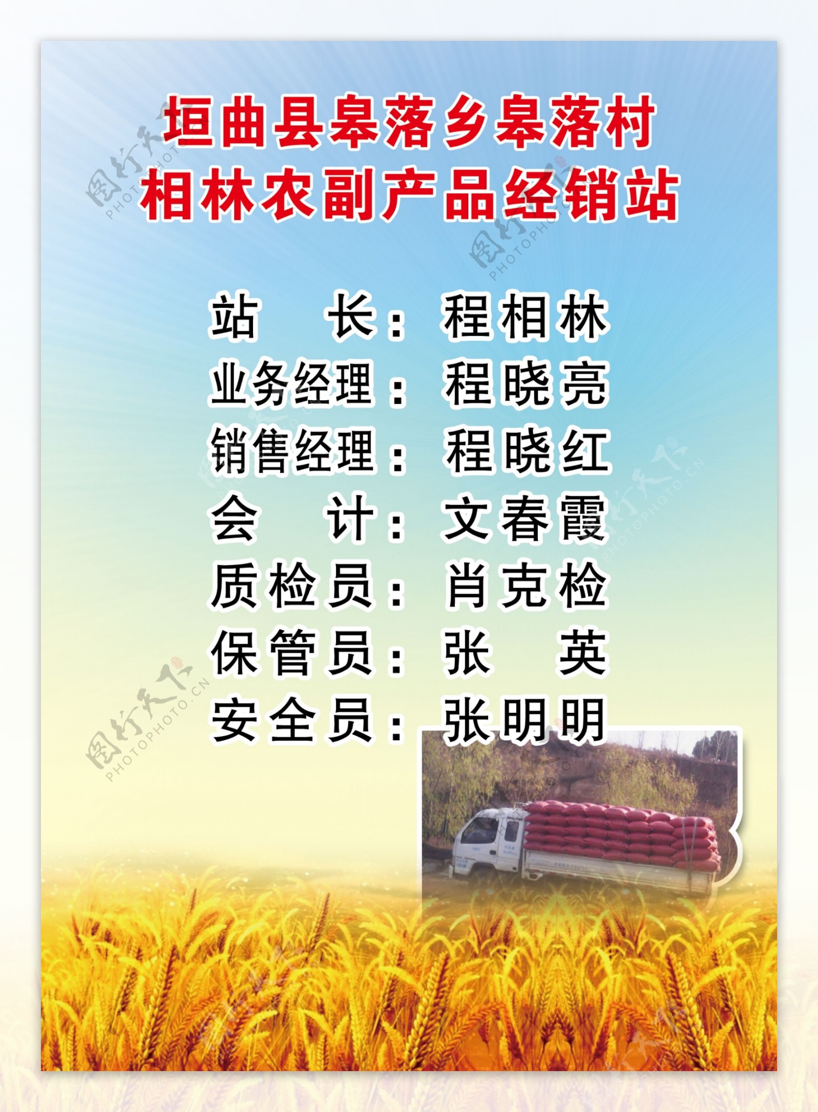 农作物海报