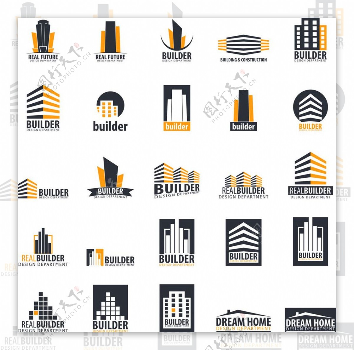 城市大楼标志图片