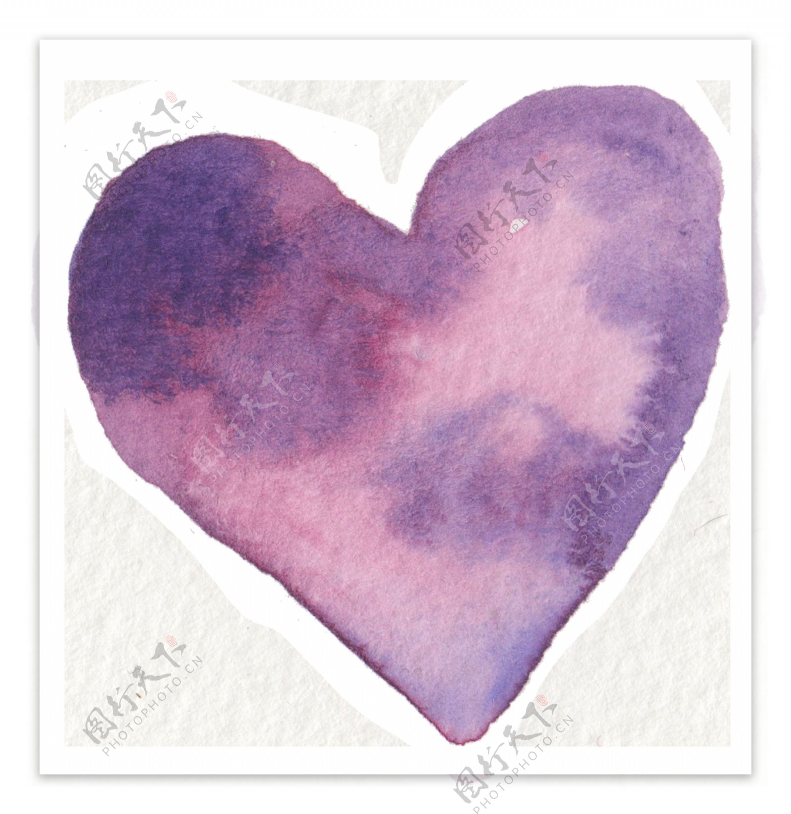 紫斑花蕊透明装饰素材