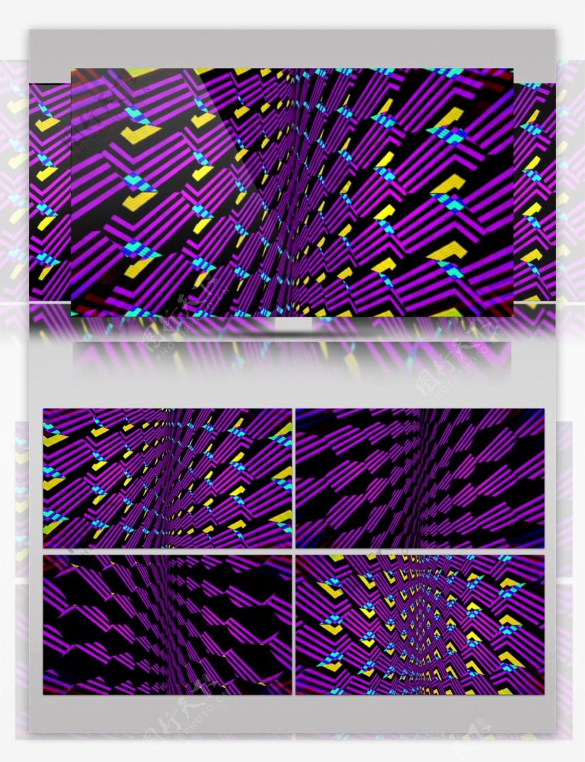 紫色螺旋光束视频素材