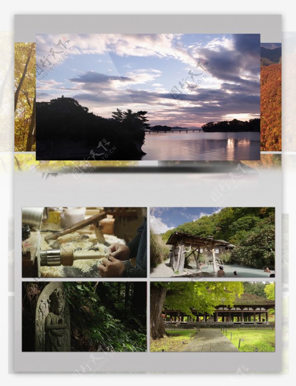 2K日本北部东北的秋天景色航拍延时摄影