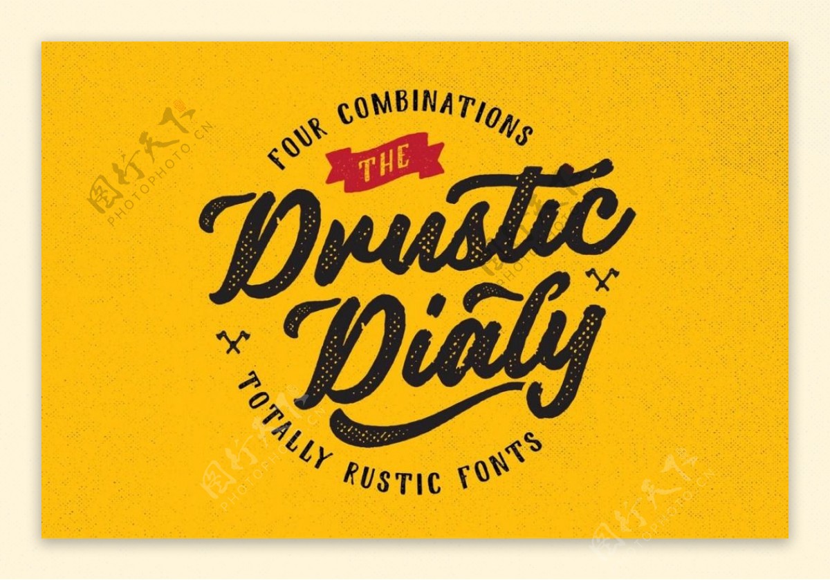 DrusticDialy英文字体设计