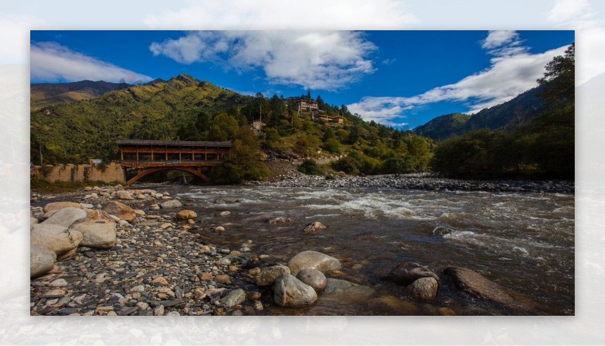 达古冰山风景山水美景美景