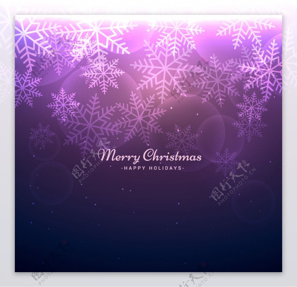 紫色圣诞虚化背景