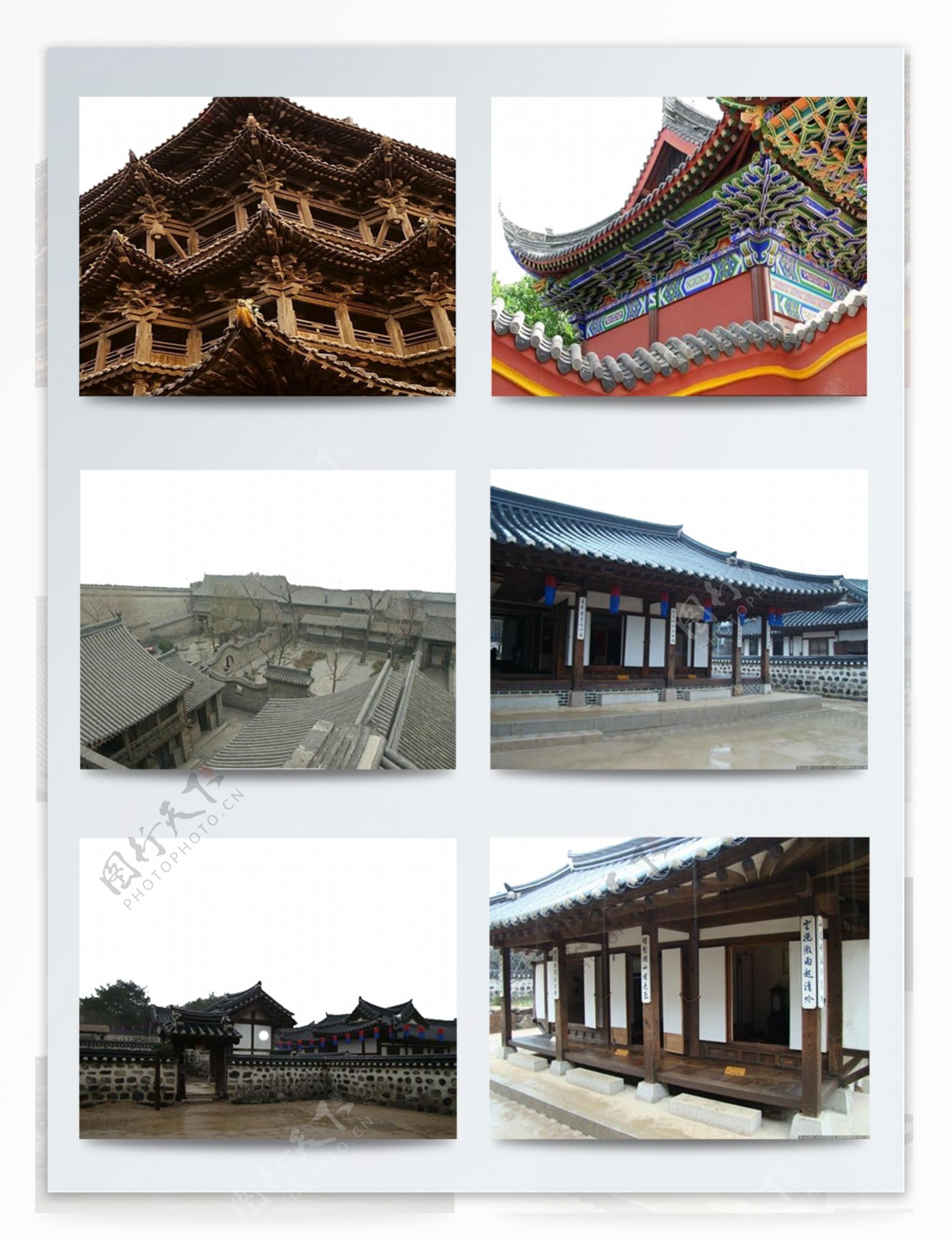 复古中国风特色古建筑