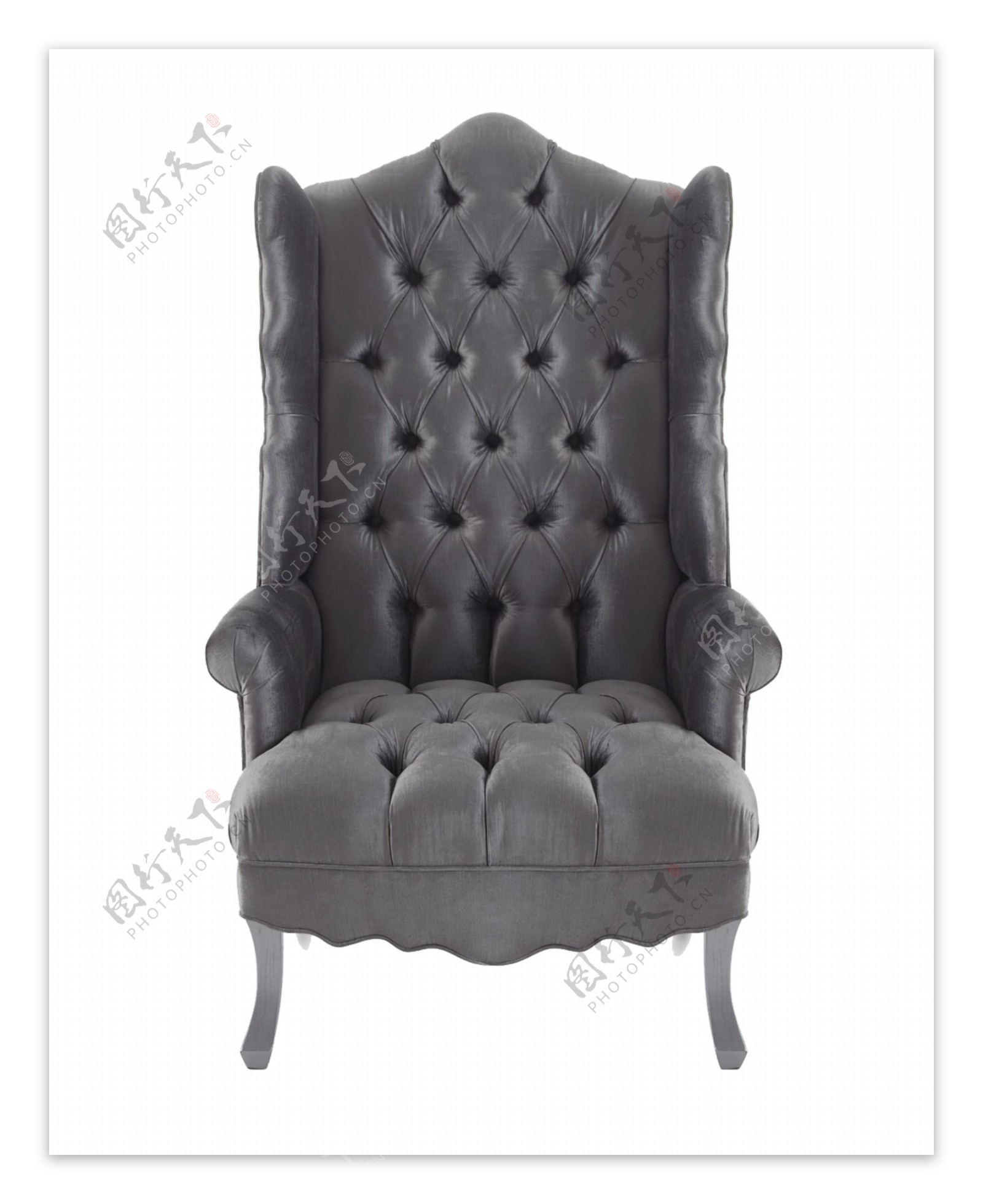 灰色古典奢华椅子免扣素材