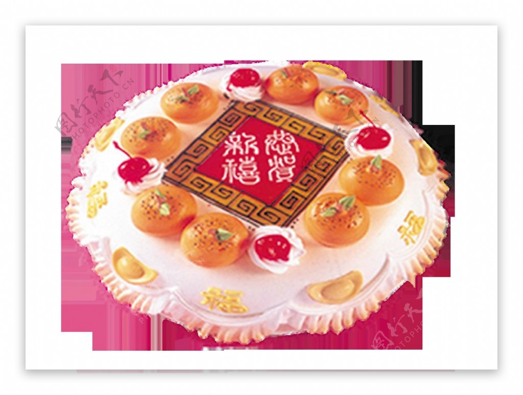 中国风元宝蛋糕素材