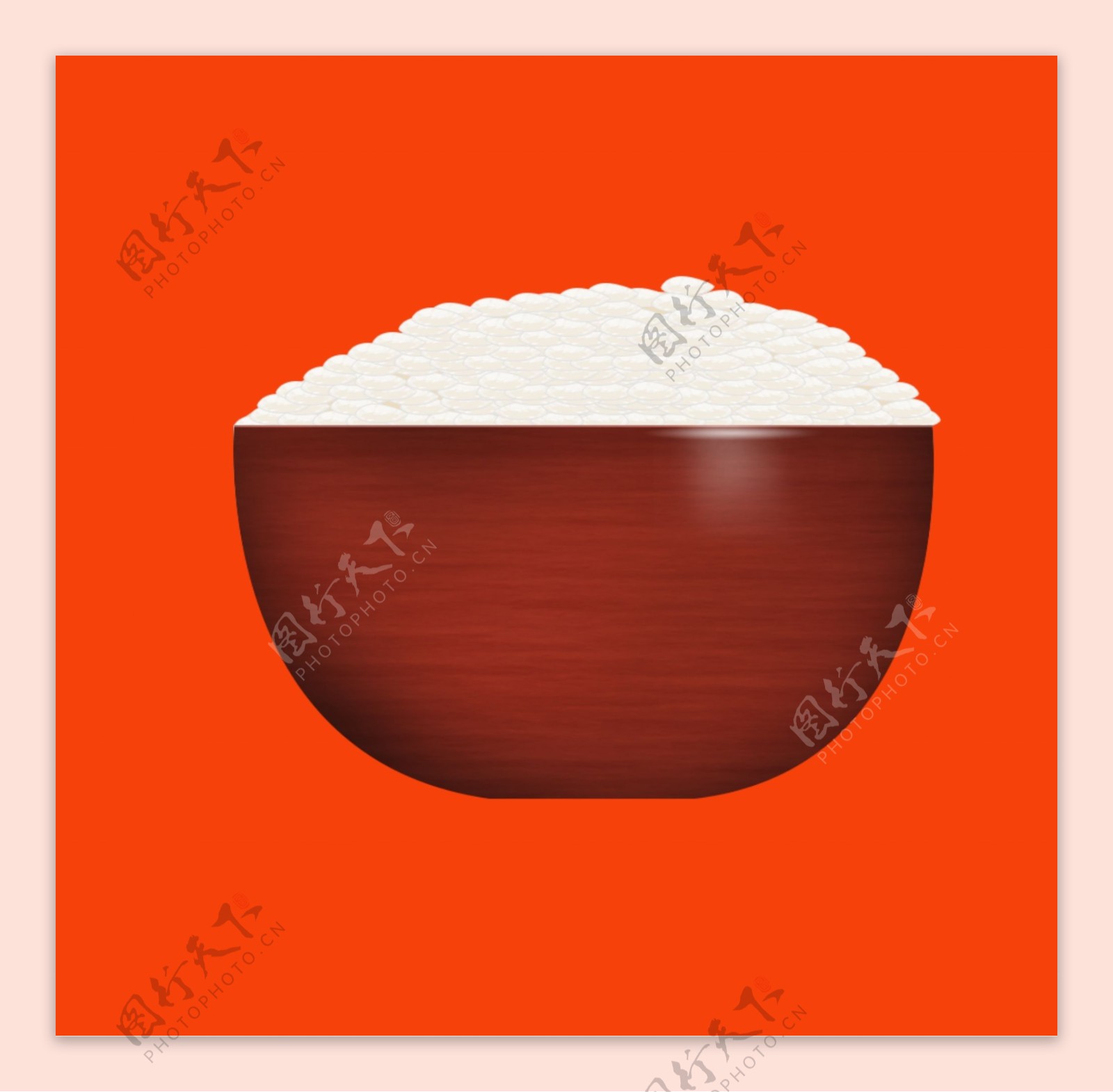 手绘卡通米饭粮食图片_装饰图案_设计元素-图行天下素材网