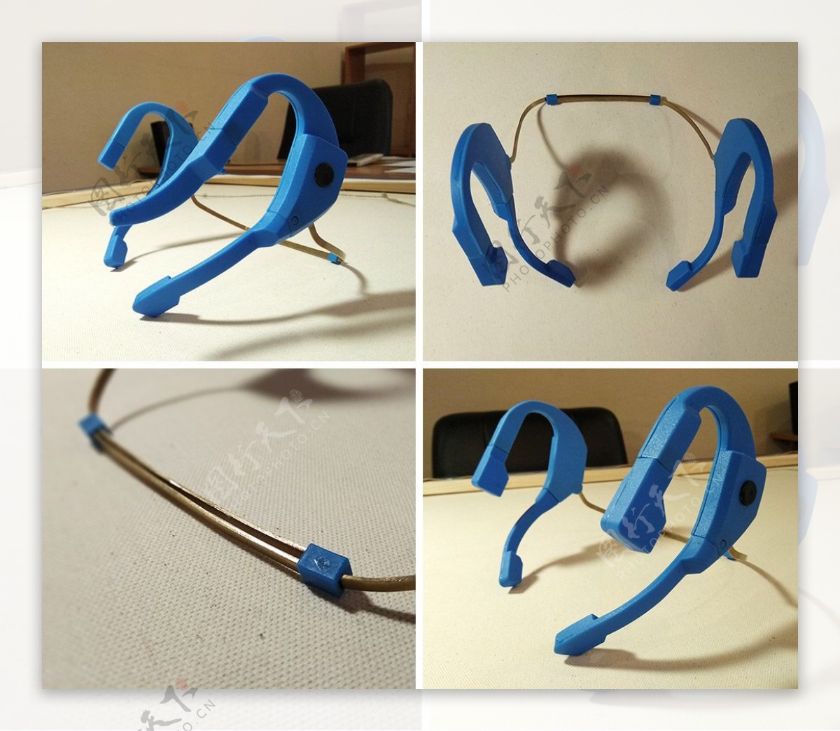 蓝色创意的智能耳机jpg素材