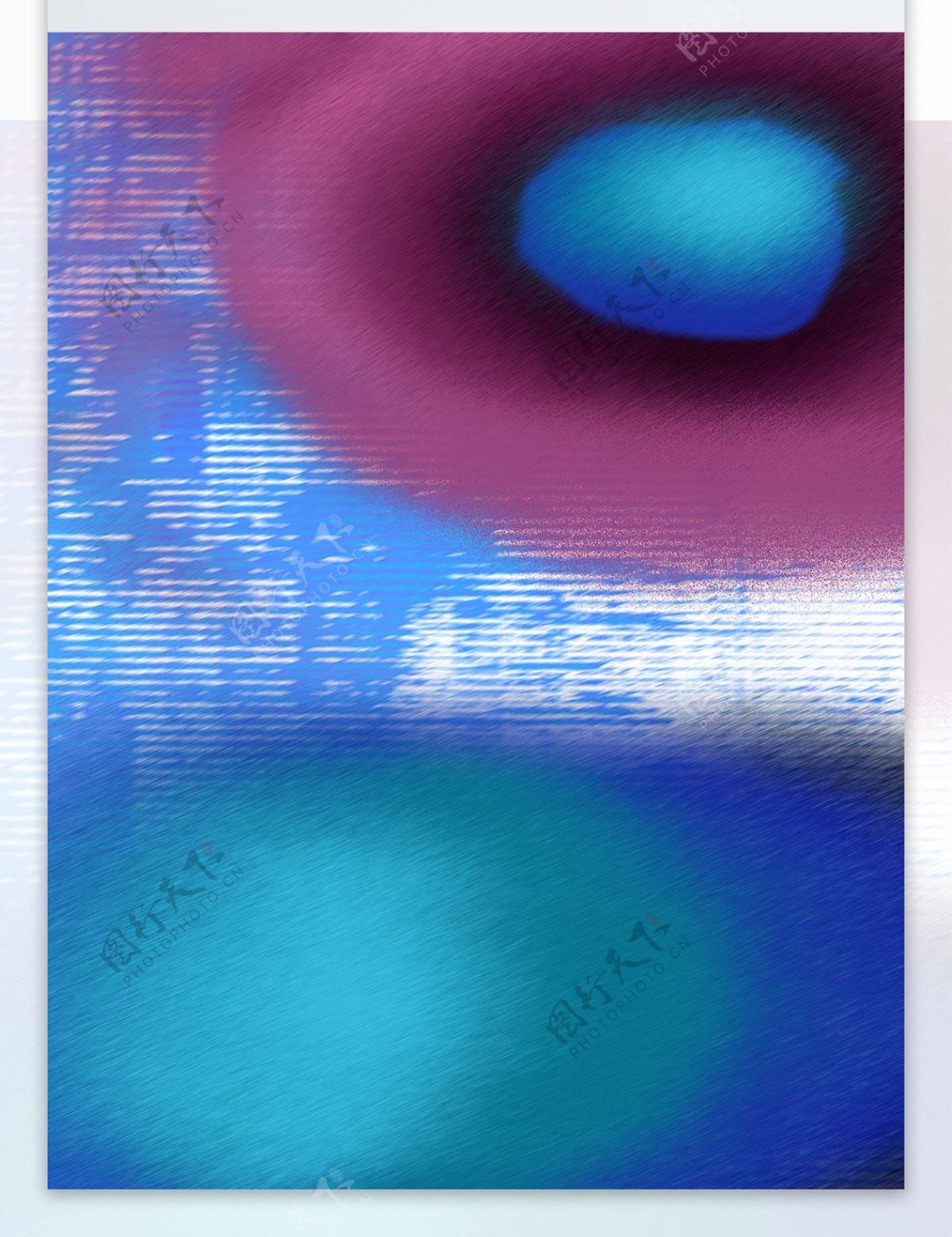 现代蓝紫抽象图案客厅装饰画