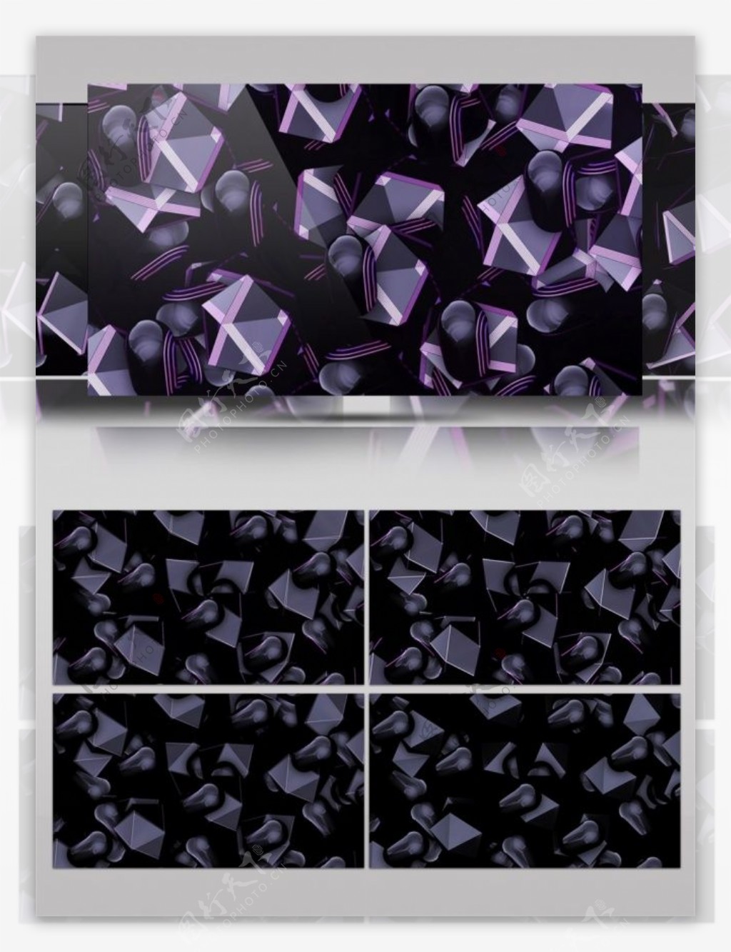 紫色星光水晶动态视频素材