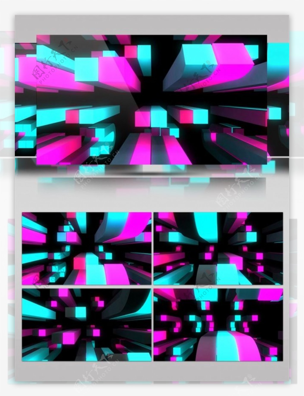 紫色星际光束动态视频素材