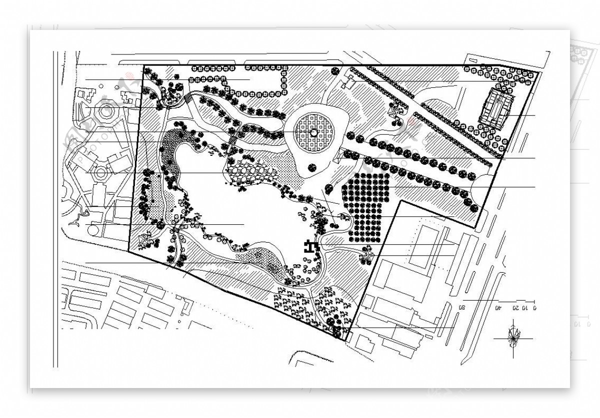 公园规划景观设计施工图