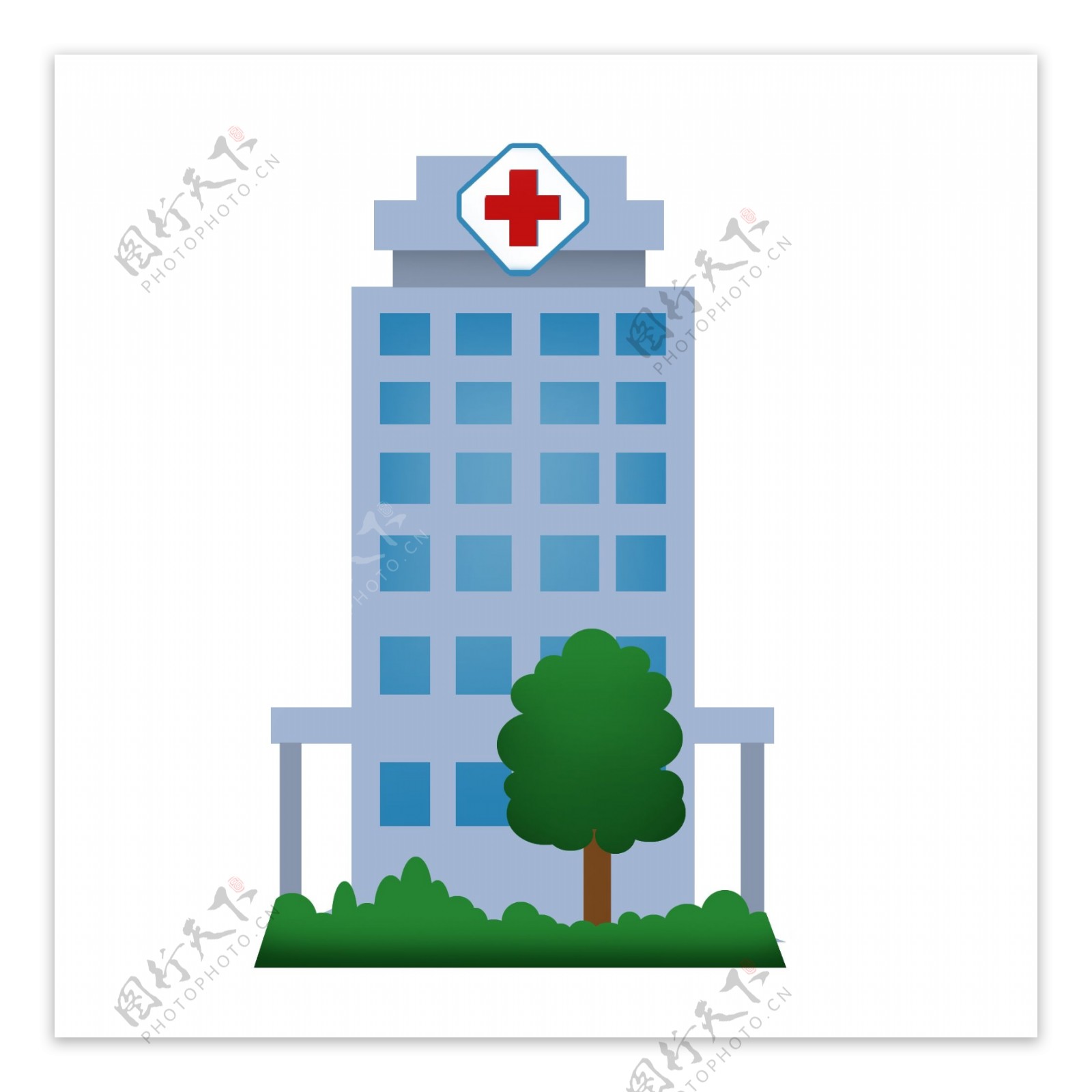 可商用医疗医院建筑元素