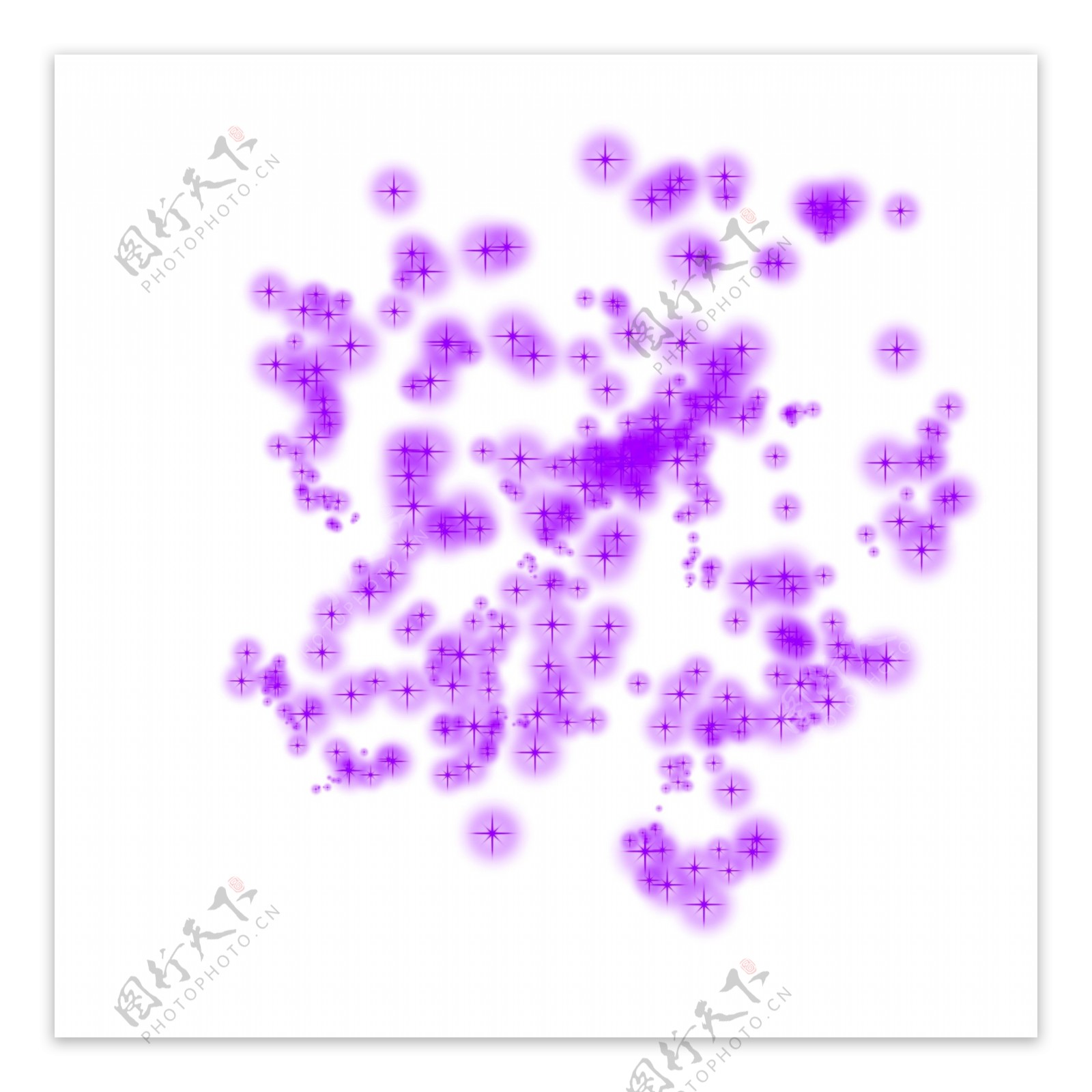 光效简约紫色光粒扩散简约装饰设计
