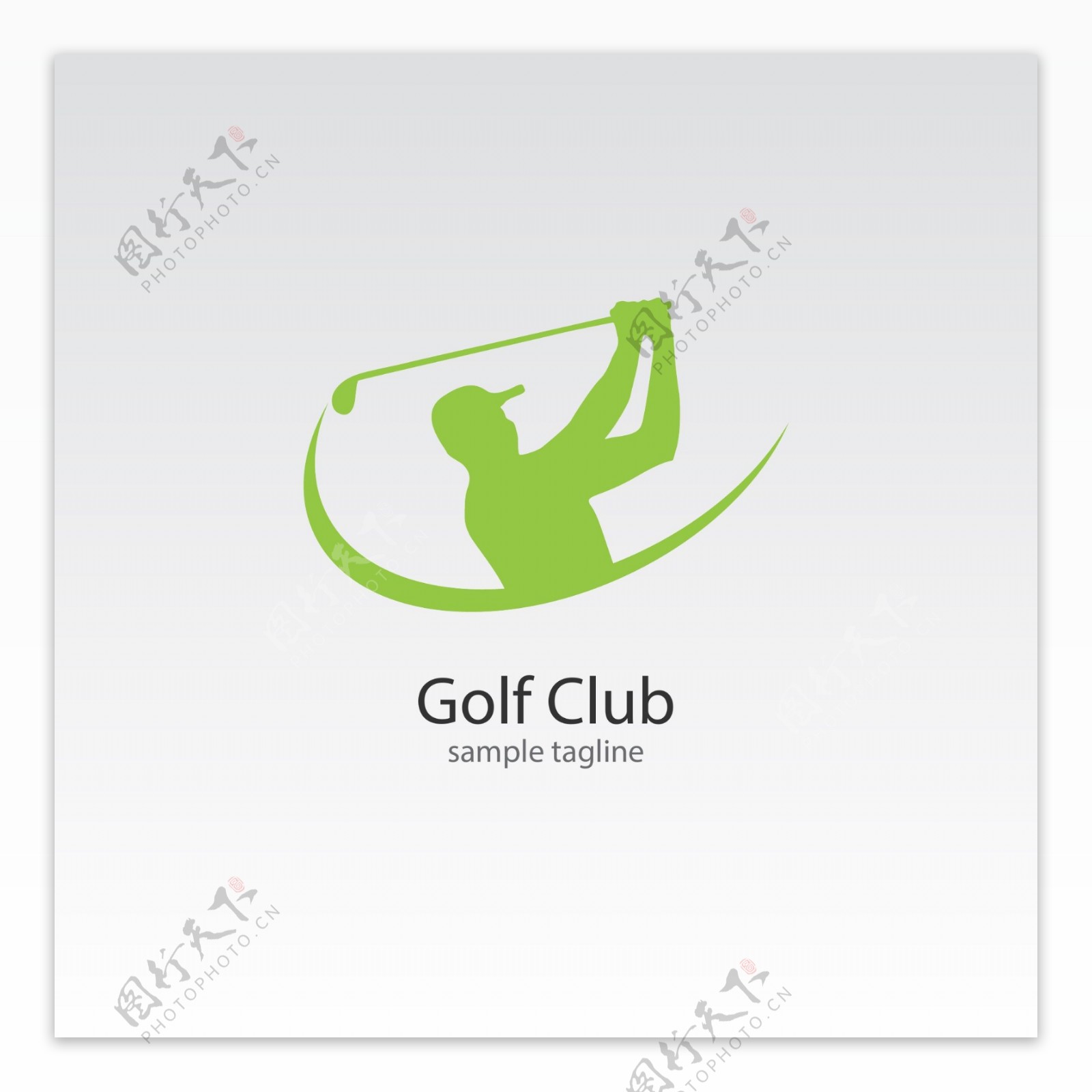 高尔夫俱乐部logo模板