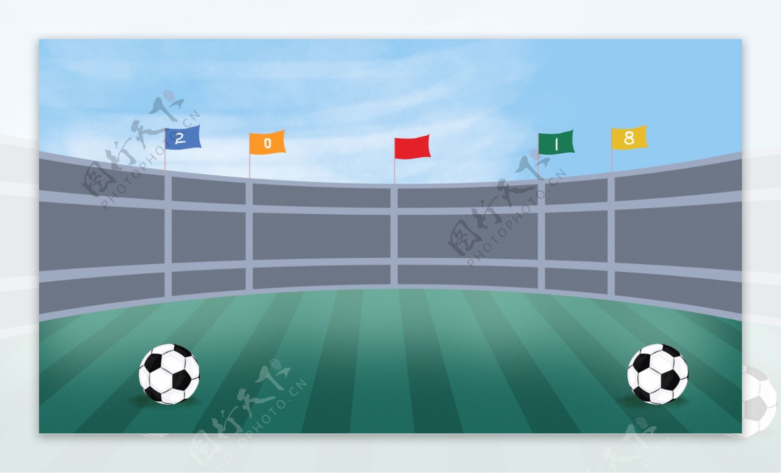 世界杯赛场banner背景素材