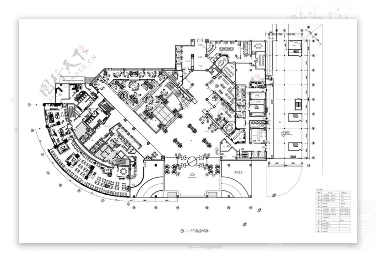 酒店空间CAD平面空间规划