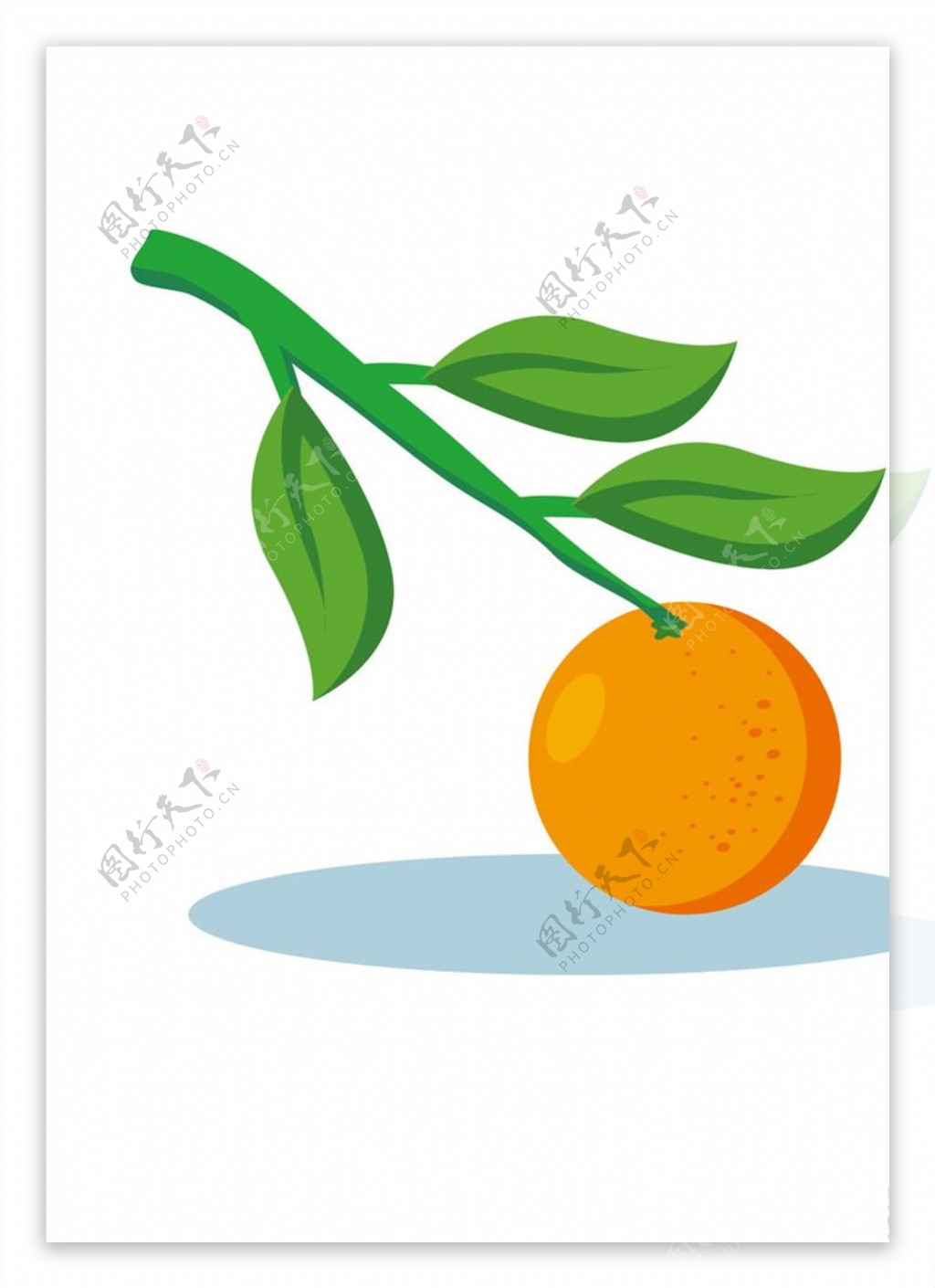卡通手繪橘子PSD圖案素材免費下載，可愛卡通圖片，尺寸2048 × 2048px - Lovepik