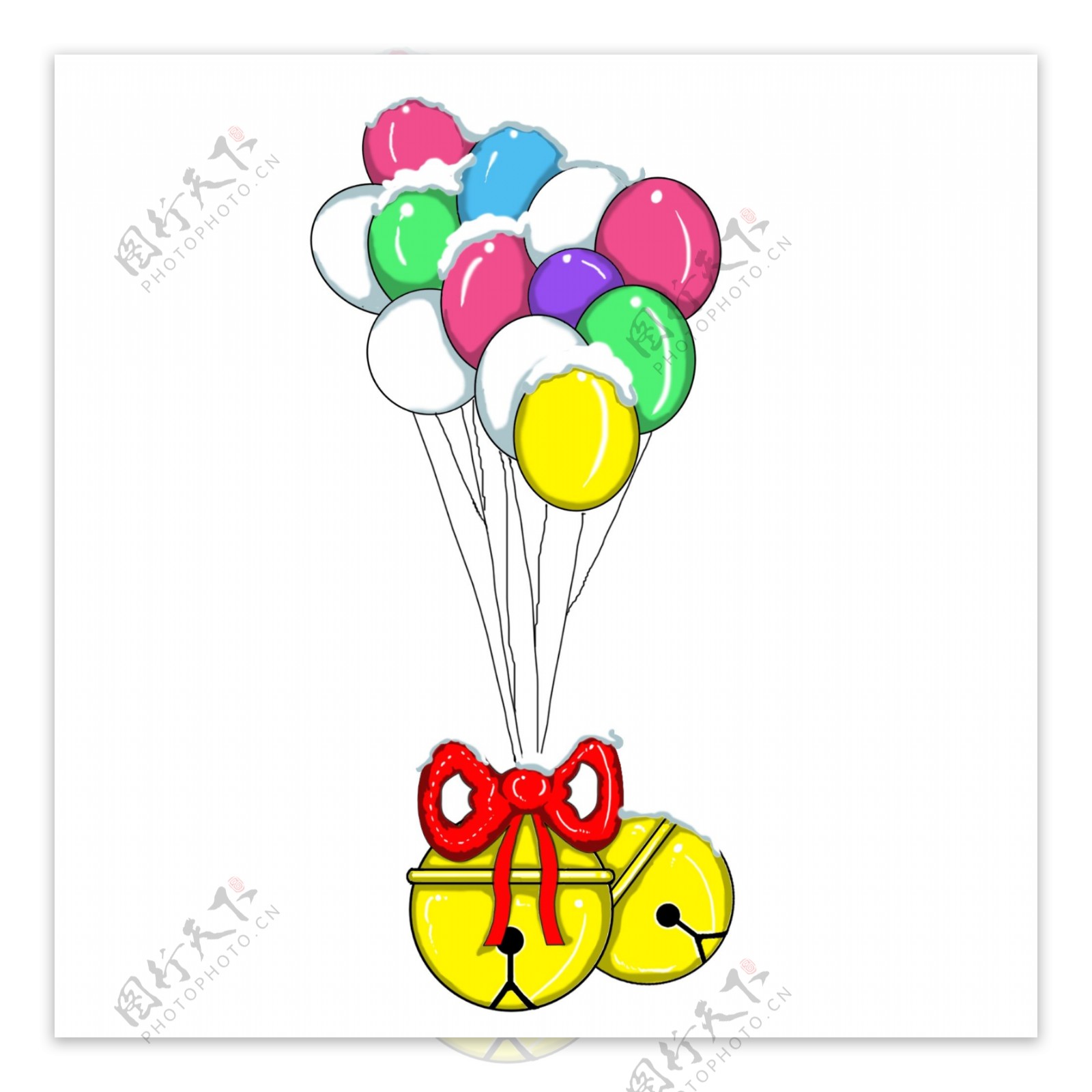 万圣节之气球铃铛可商用元素