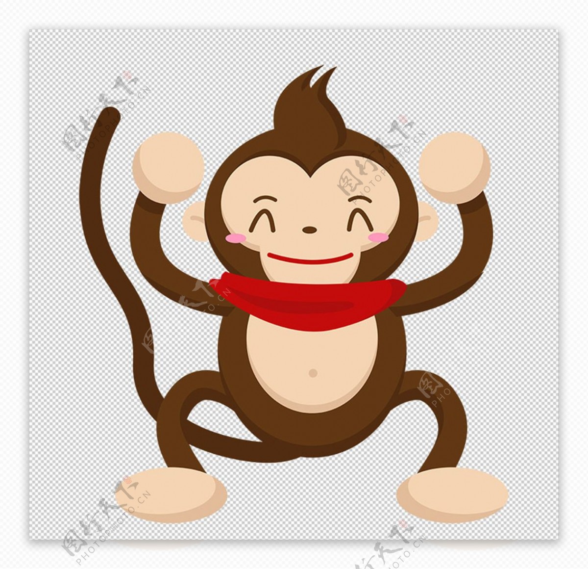 卡通猴子图片素材-编号01458538-图行天下
