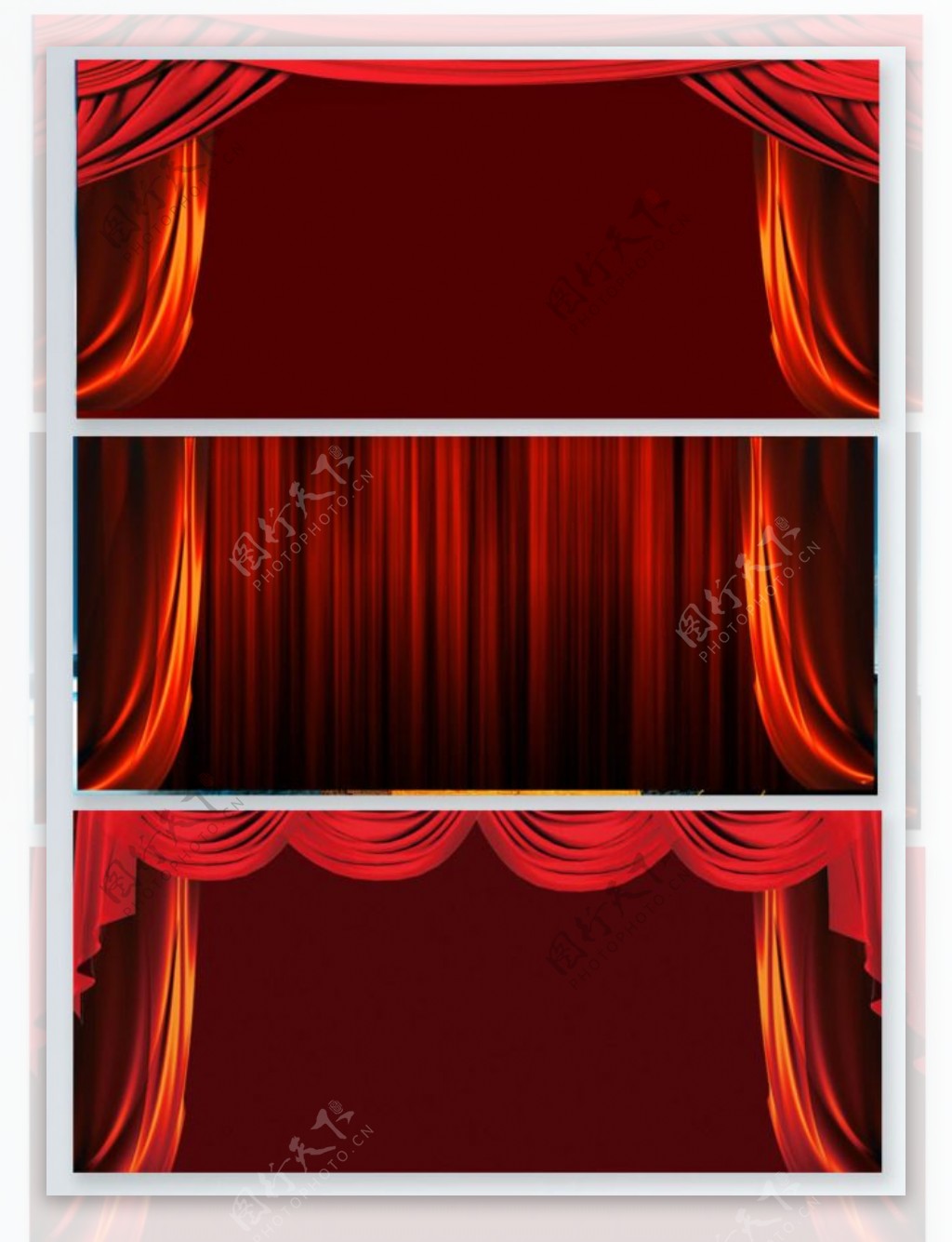 红色幕布和颁奖背景