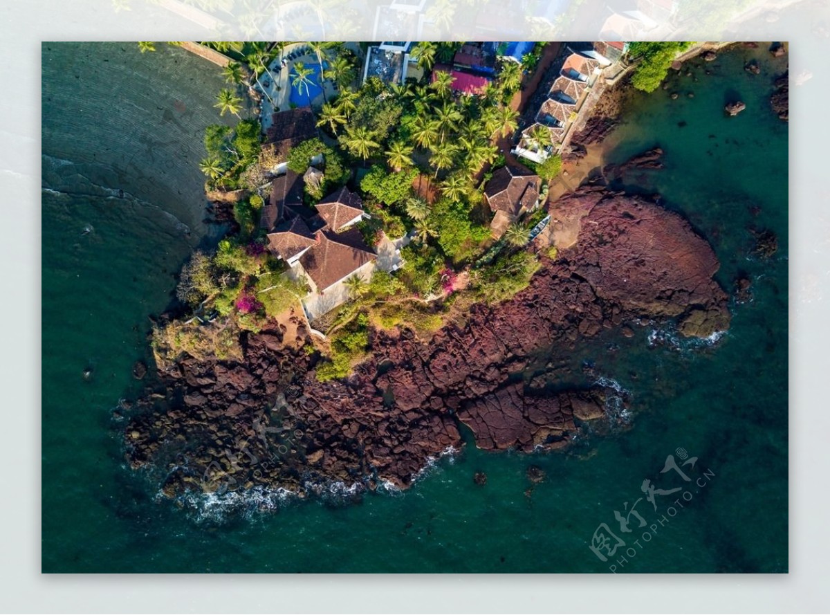 俯瞰海岛风景