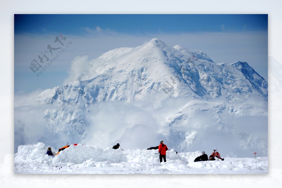 壮丽的雪山风光