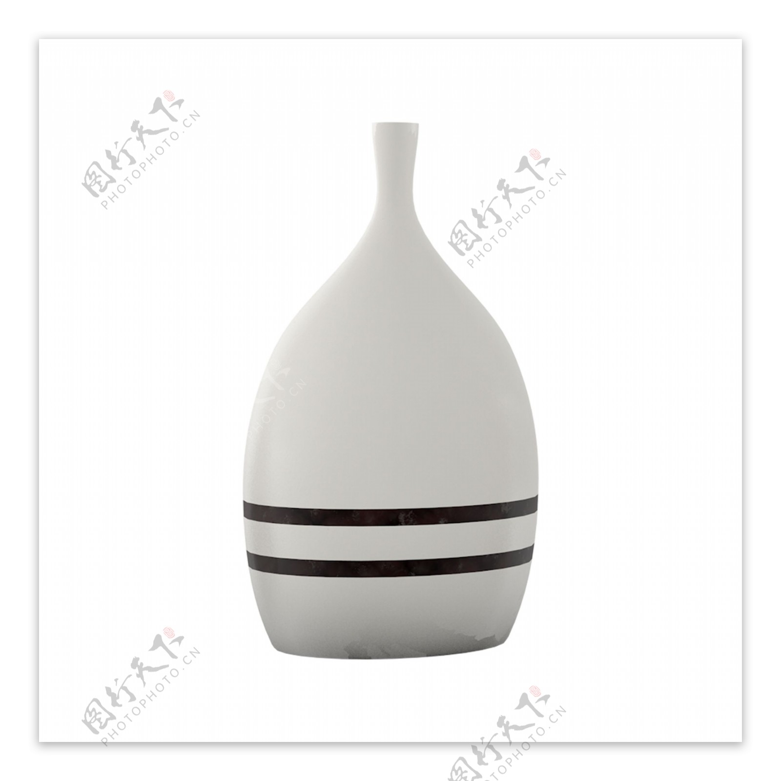 白色日式简约颓废艺术白色生活装饰陶瓷花瓶