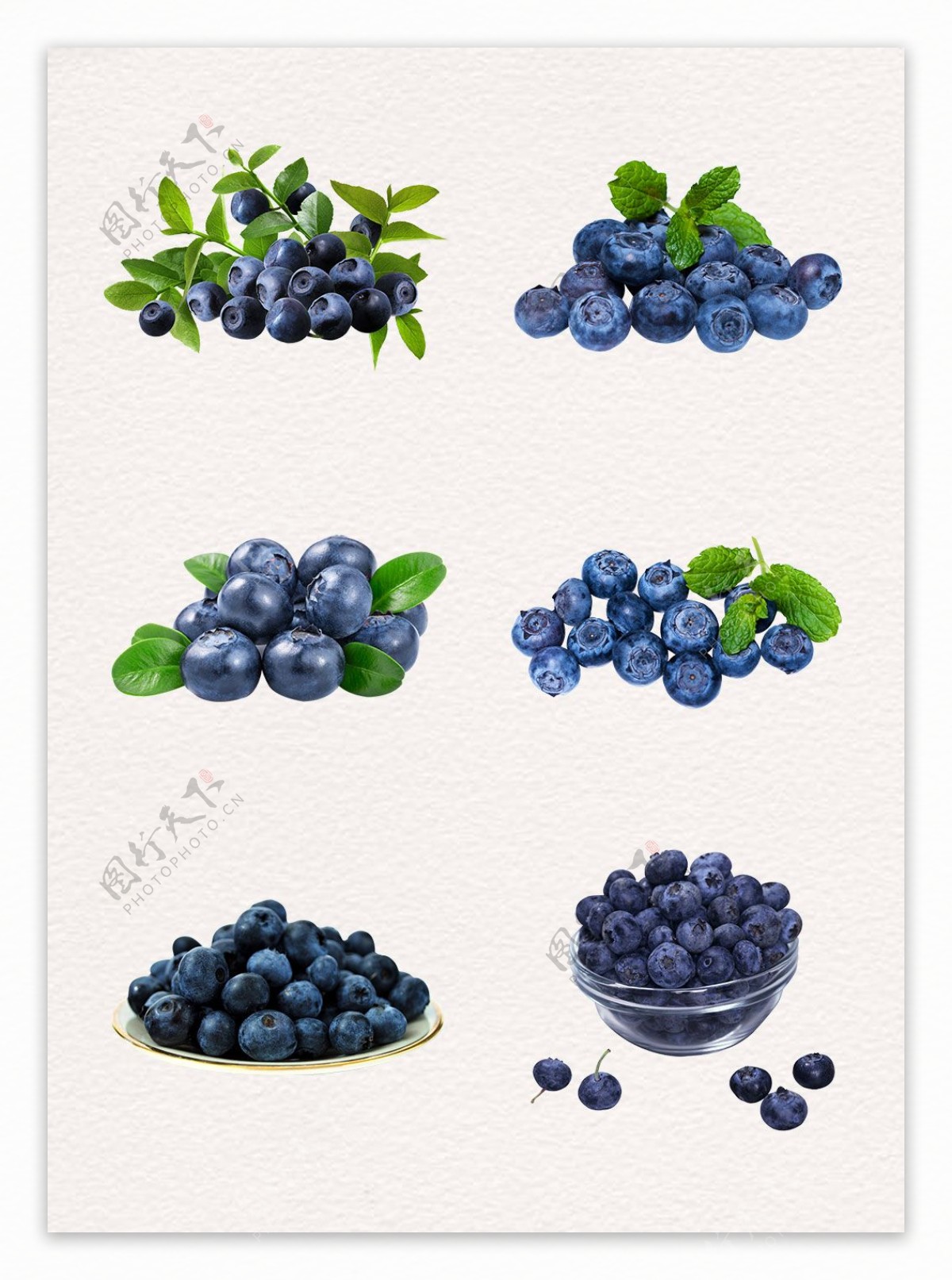 新鲜美味水果蓝莓素材