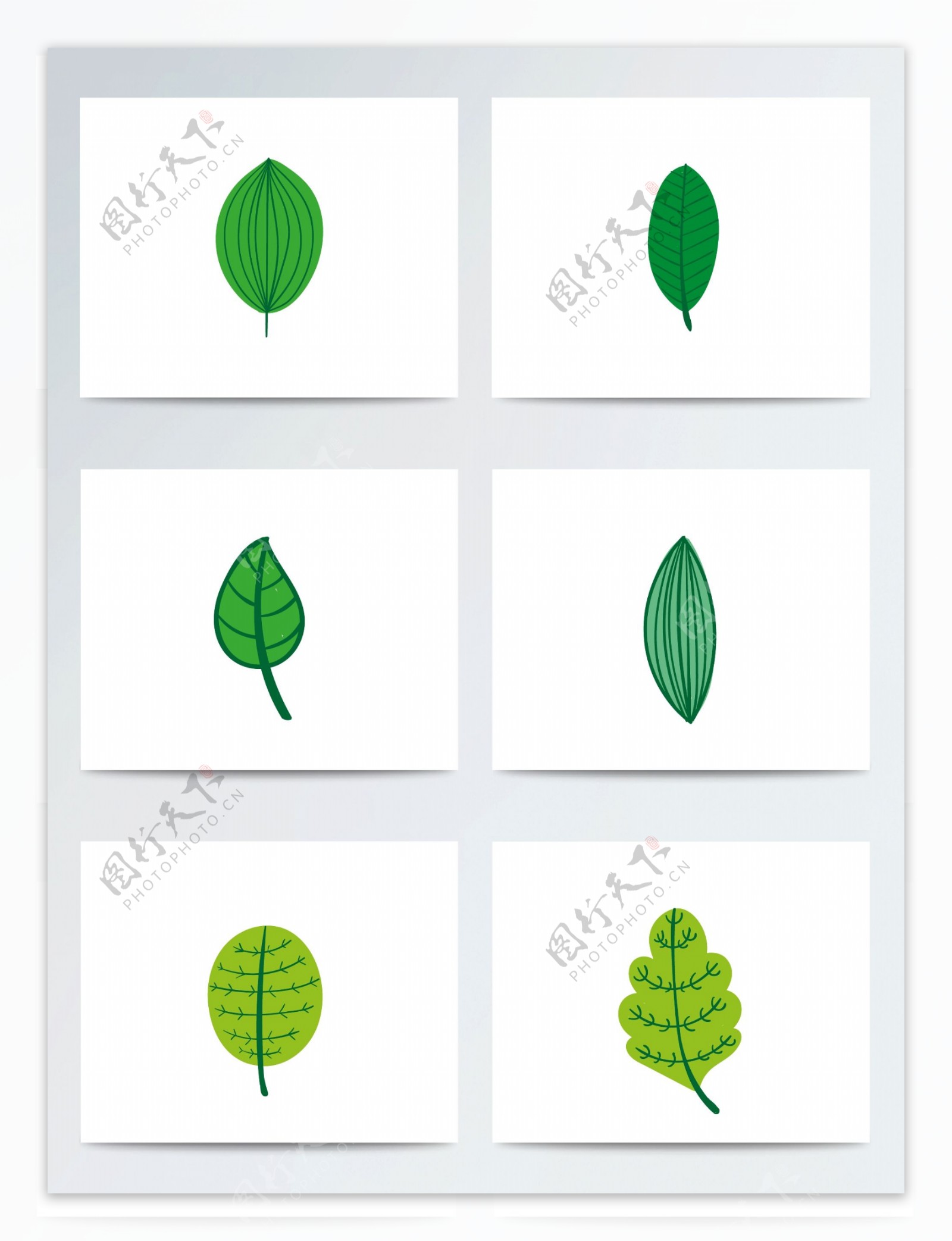 植物绿叶惊蛰ai矢量元素