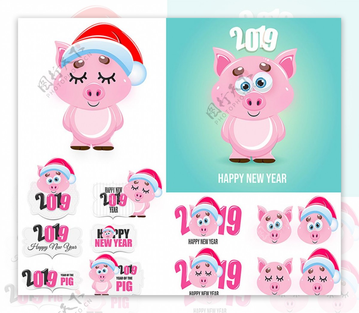 粉红猪卡通猪小猪