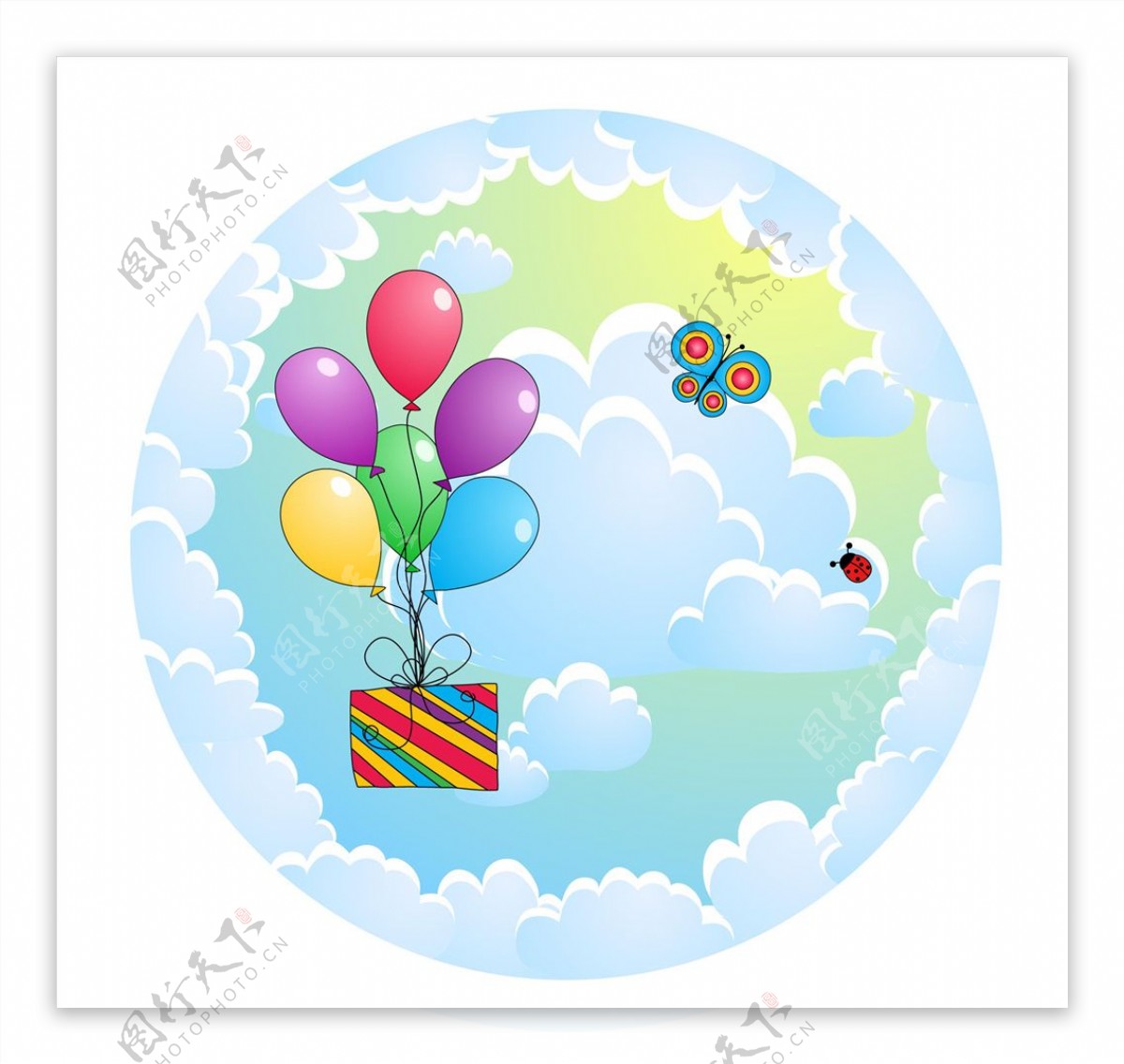 派对气球图片EPS分层