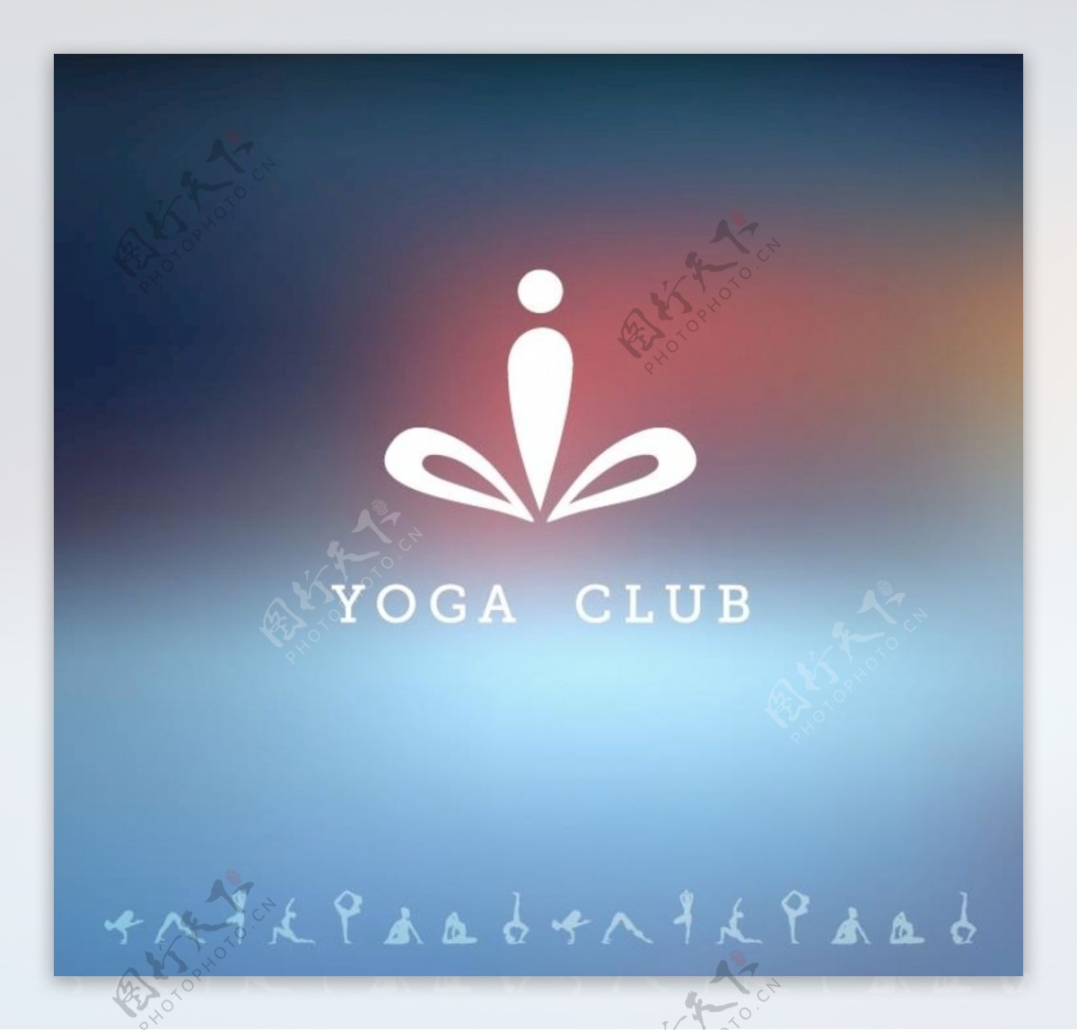 瑜伽logo标志设计