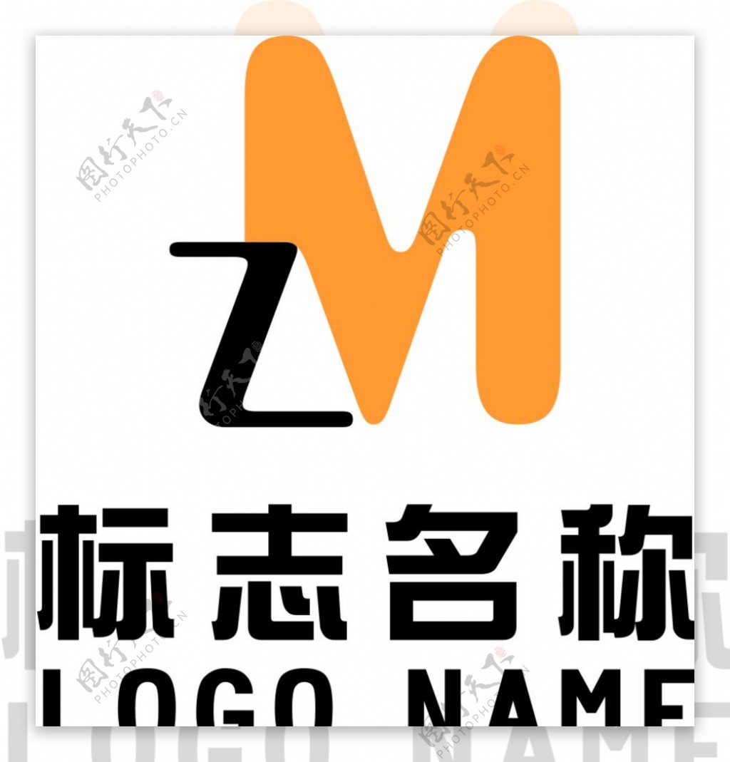 ZM字母标志