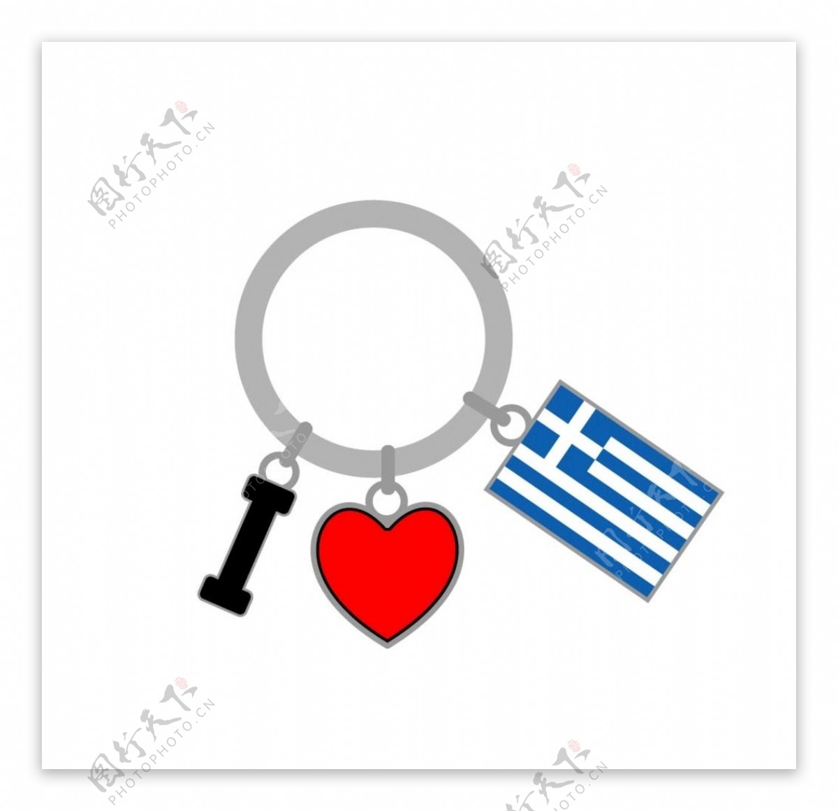 希腊钥匙扣定制希腊旅游品