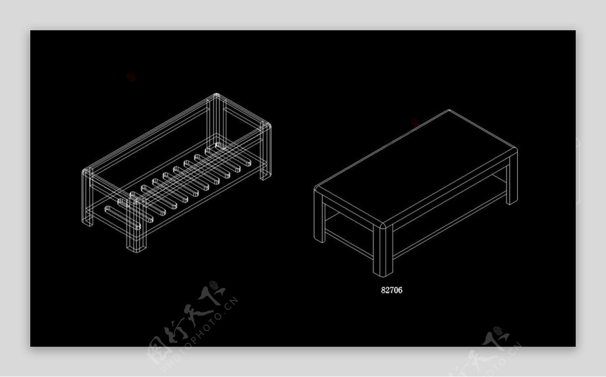 家具设计施工图家装CAD图纸