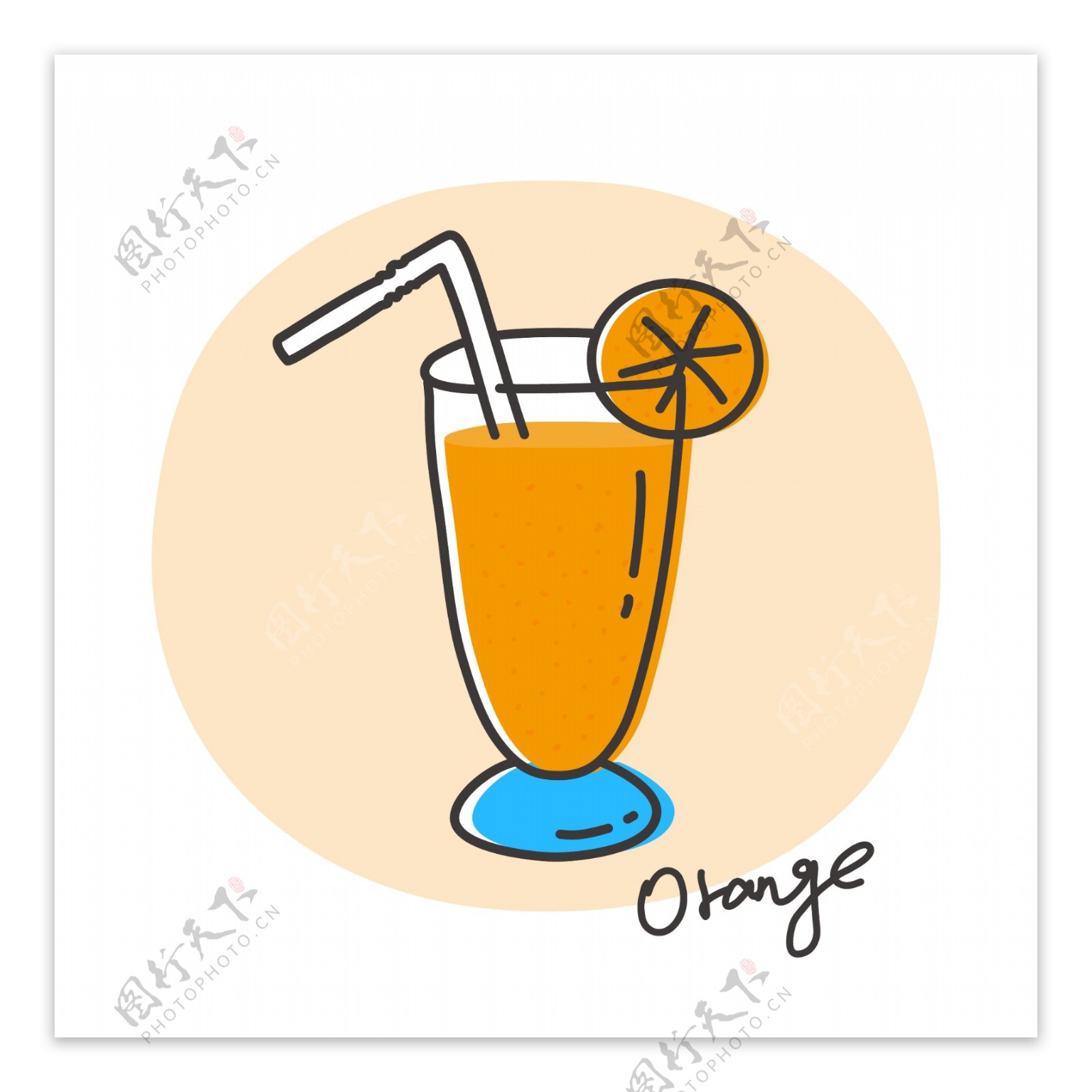 柳橙奶昔图片素材-编号16110611-图行天下