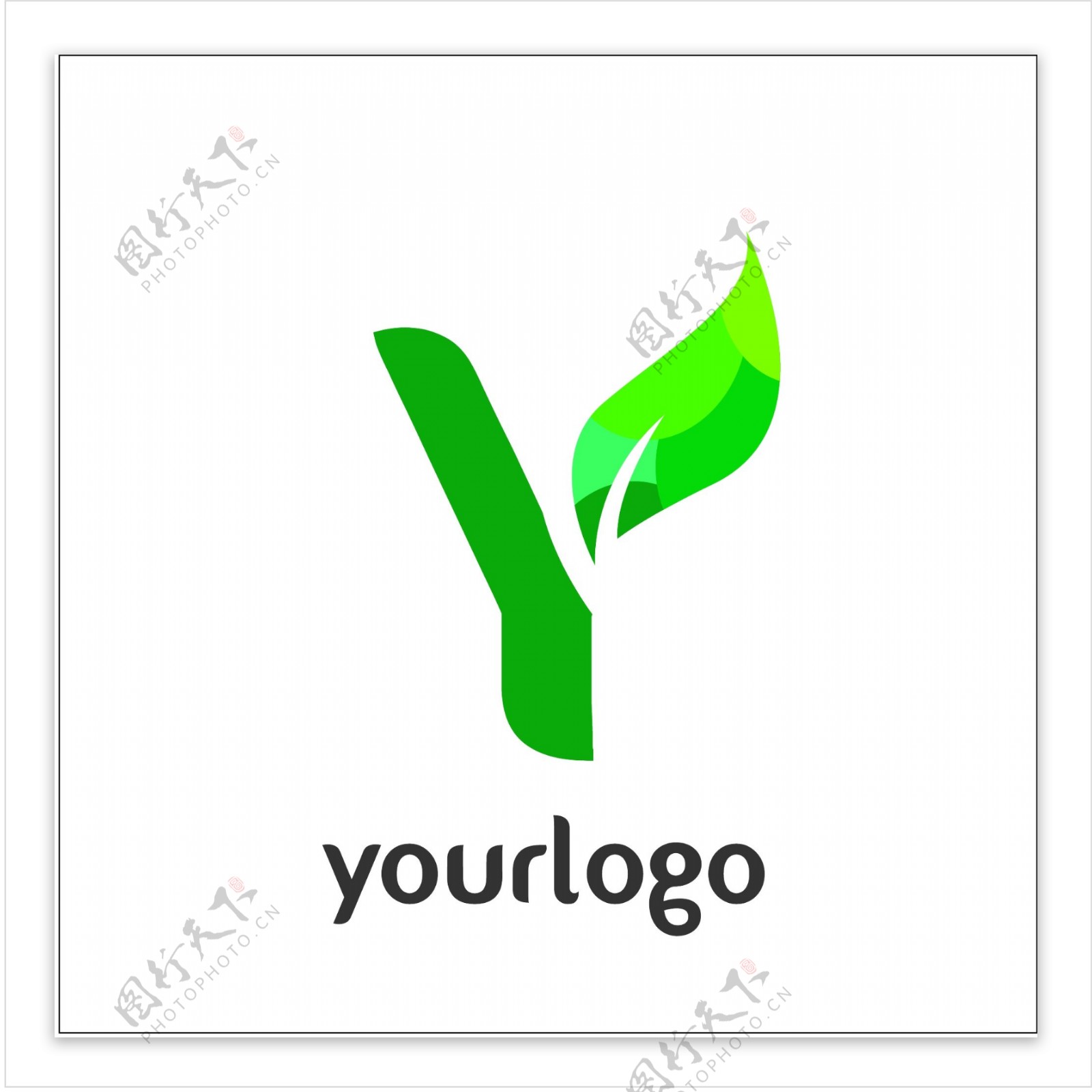 能源类绿色能源logo标志