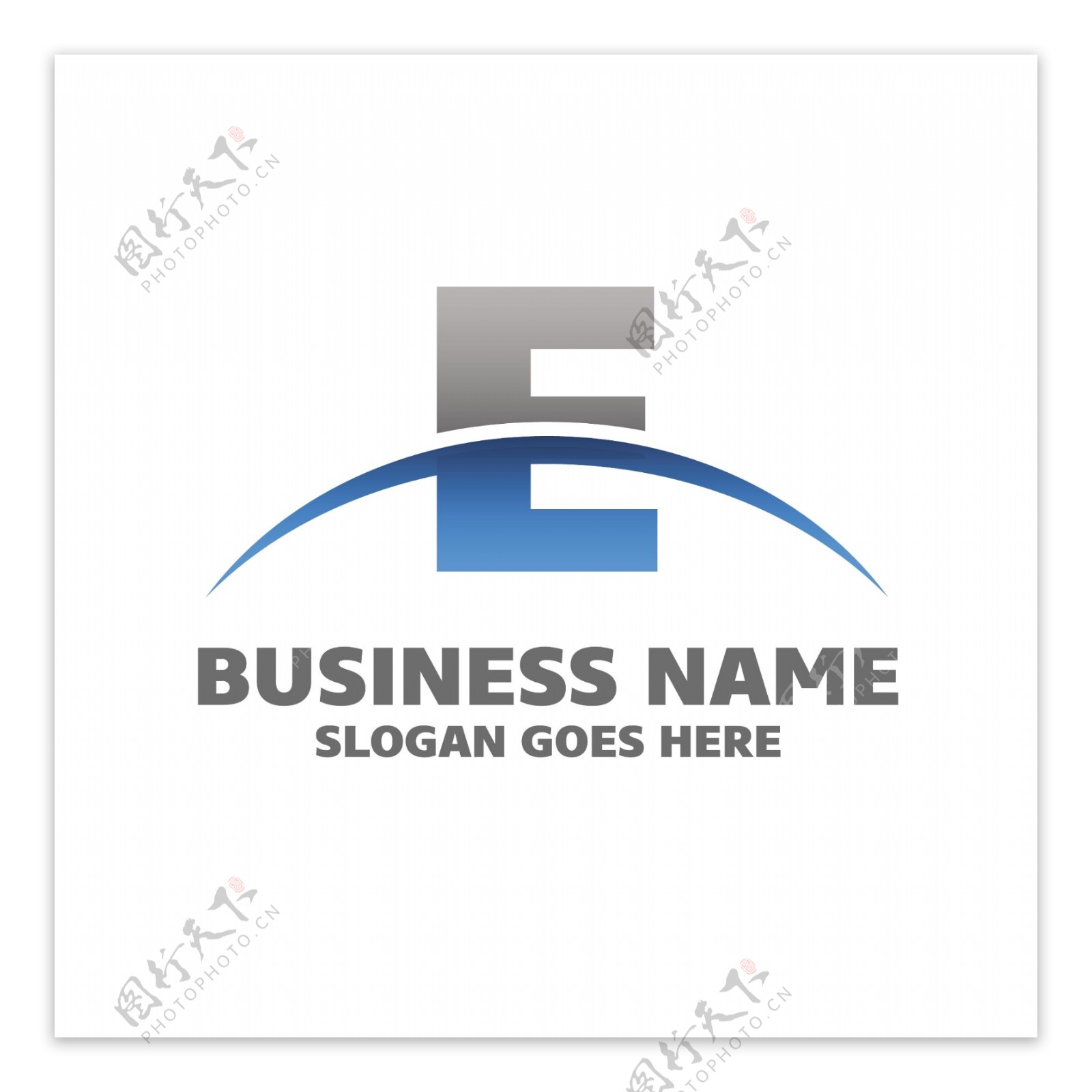 互联网E字母标识logo