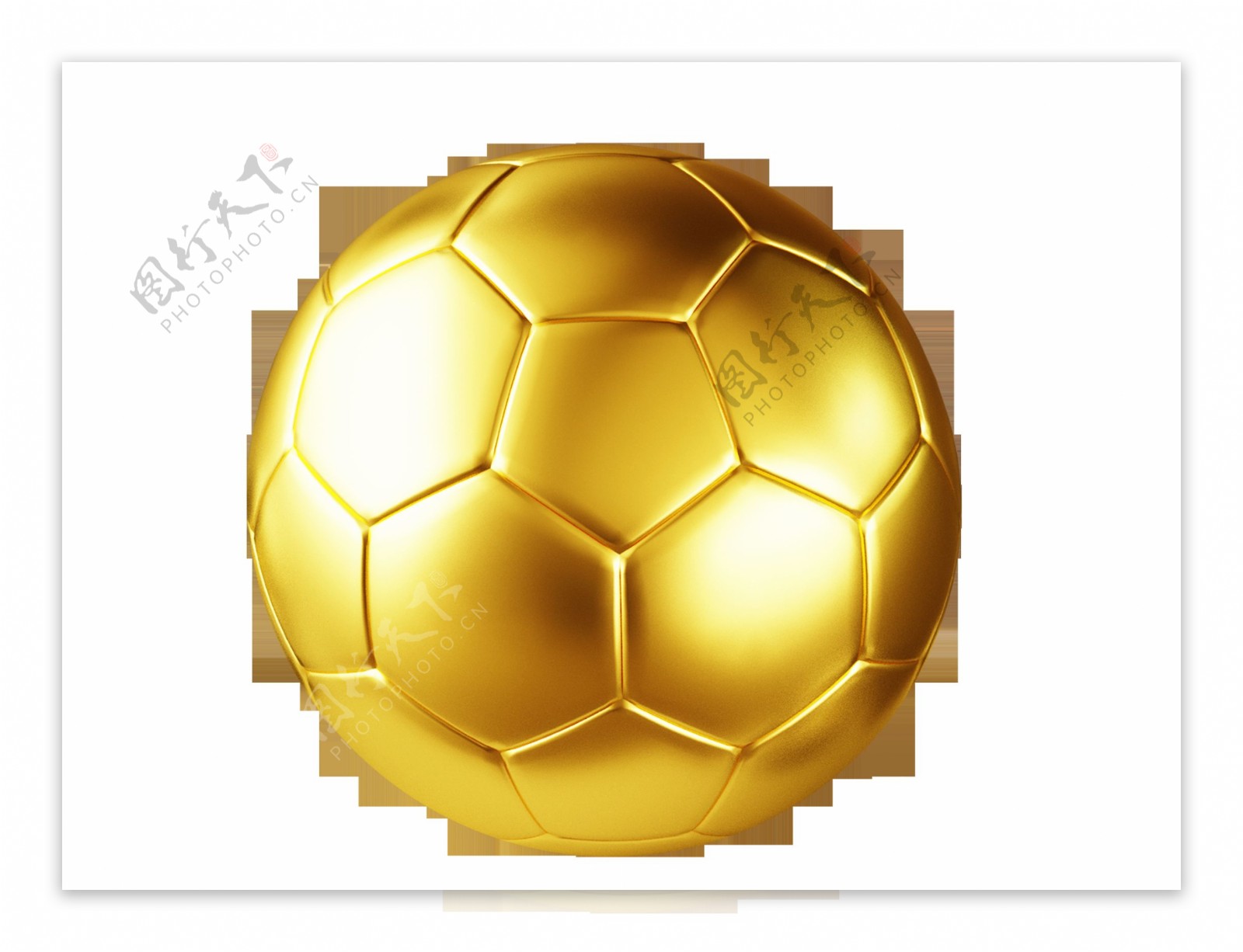 金色质感足球装饰素材