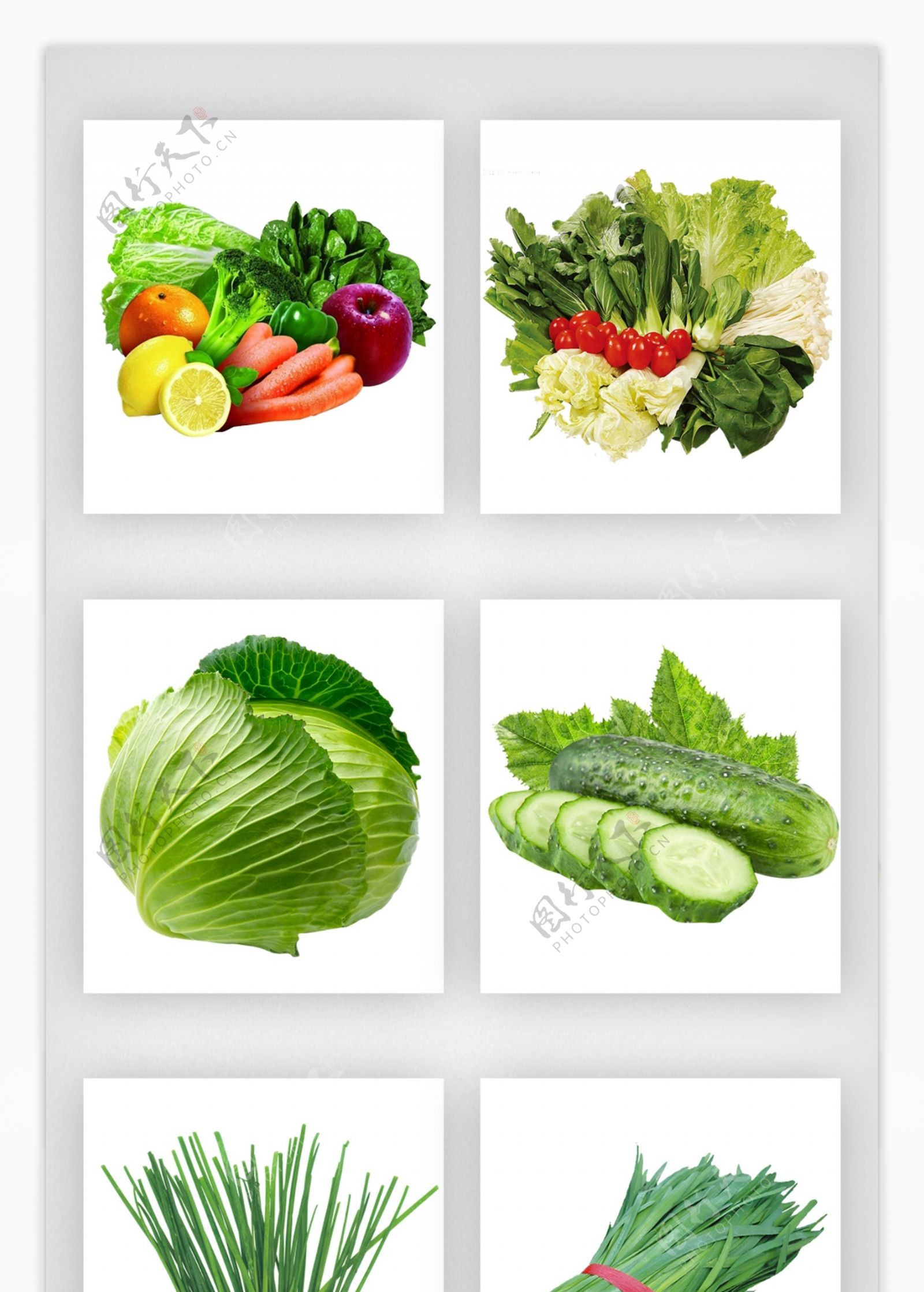 蔬菜实物设计元素