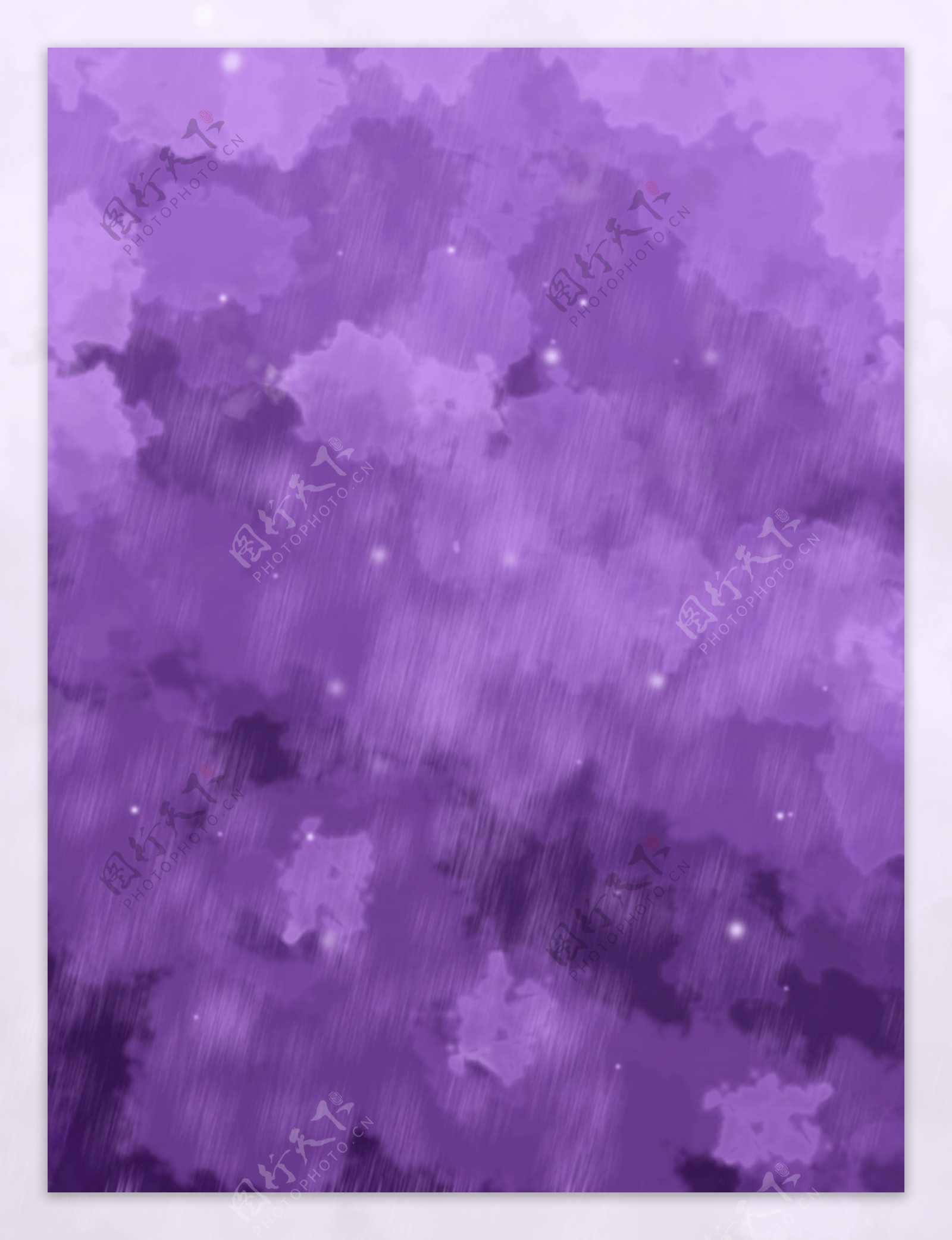 紫色星空水粉背景