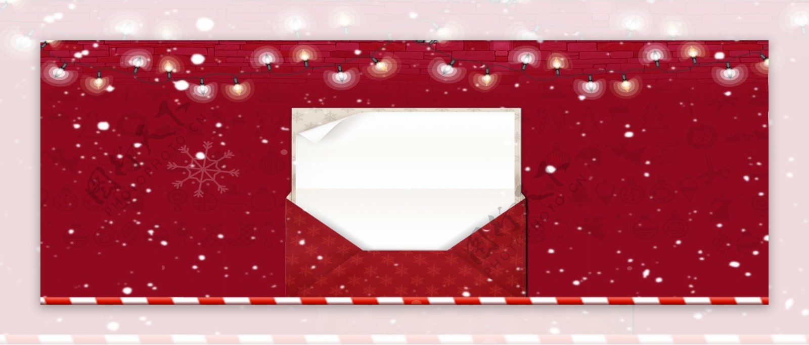 手绘冬天的邮件banner背景