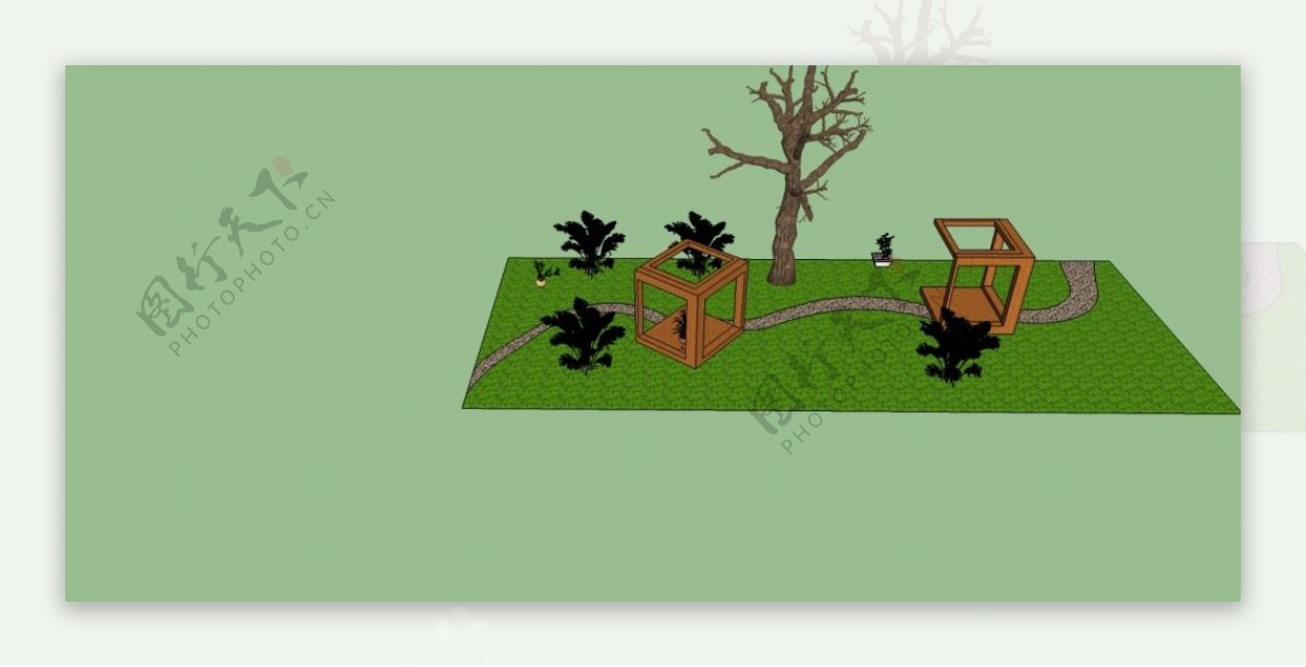 园林设计景观3d效果