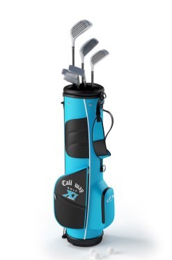 蓝色时尚包装高尔夫球杆模型素材