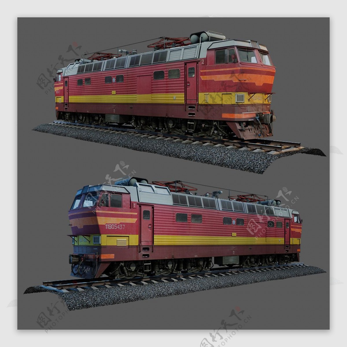 高端火车头模型