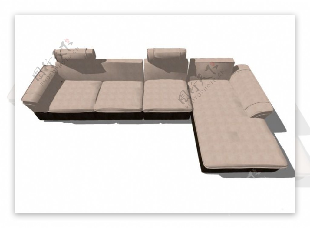 现代客厅沙发su单体模型