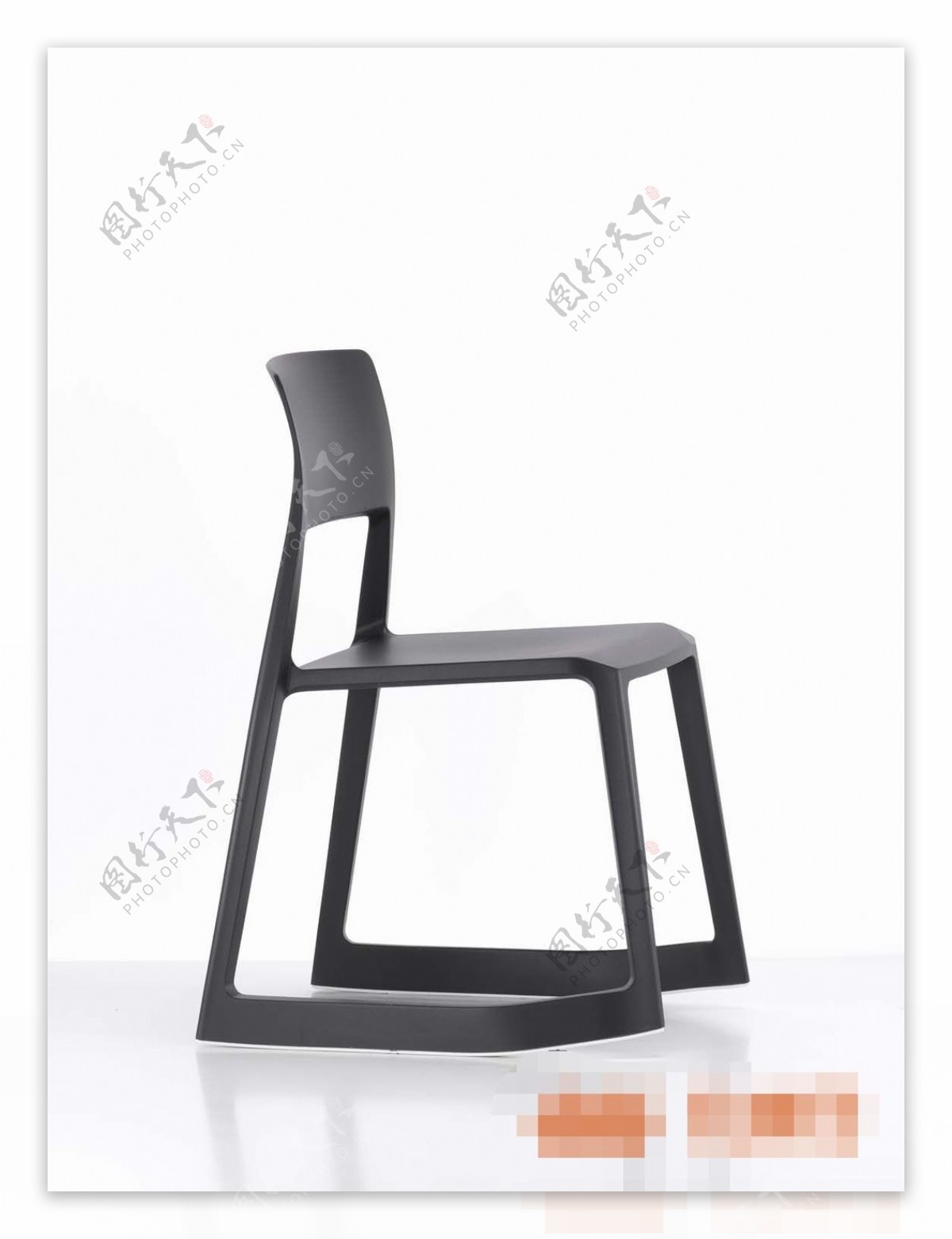 高端黑色系列单人椅子素材