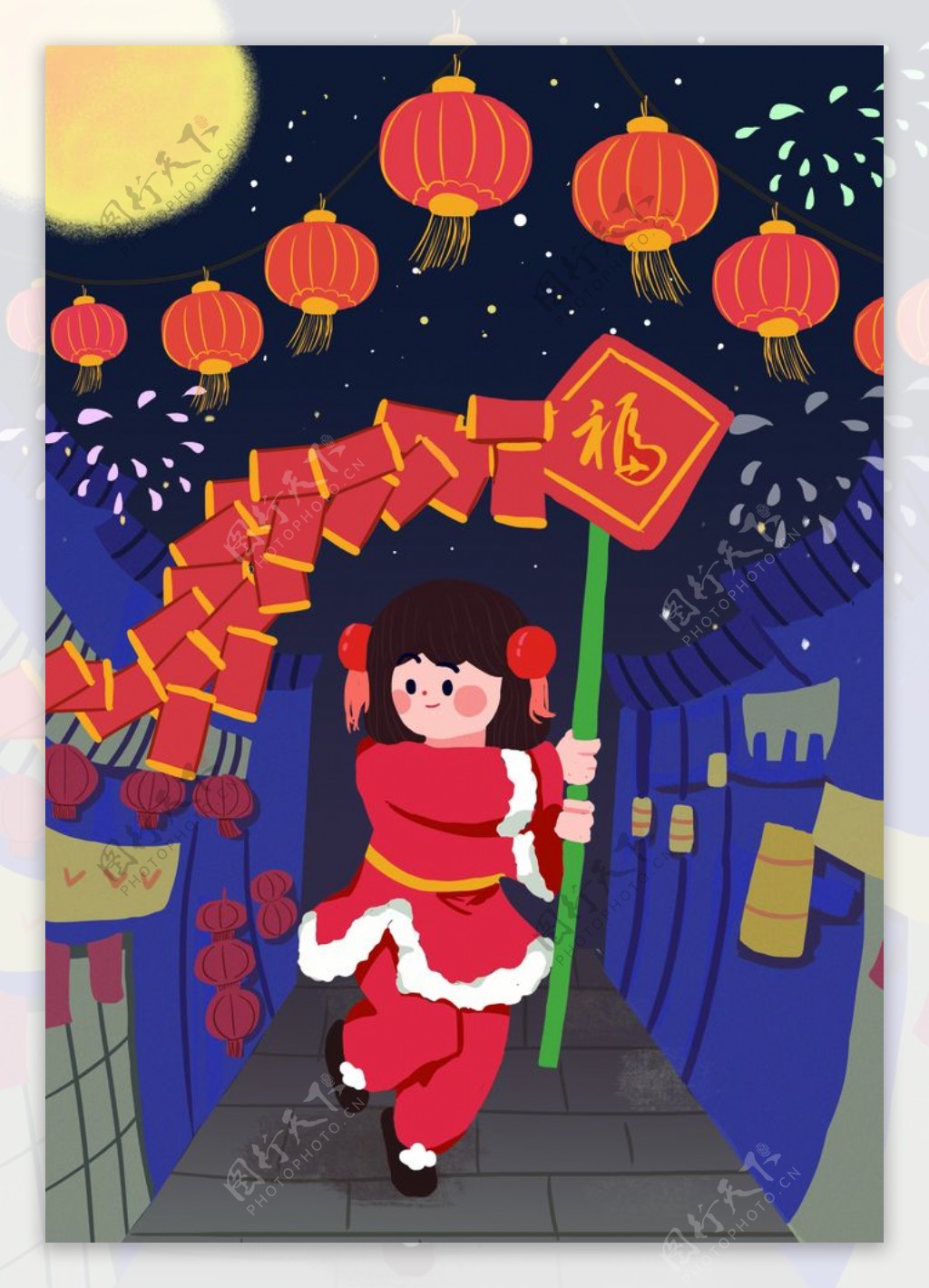 新春节日插画